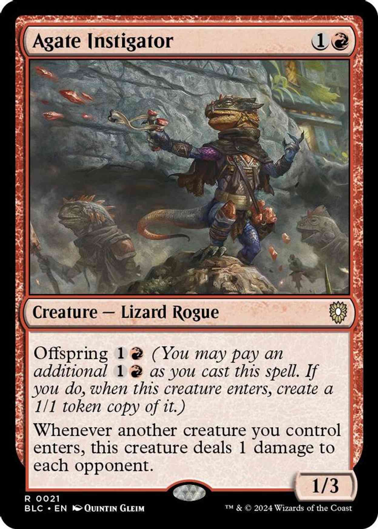 Agate Instigator magic card front