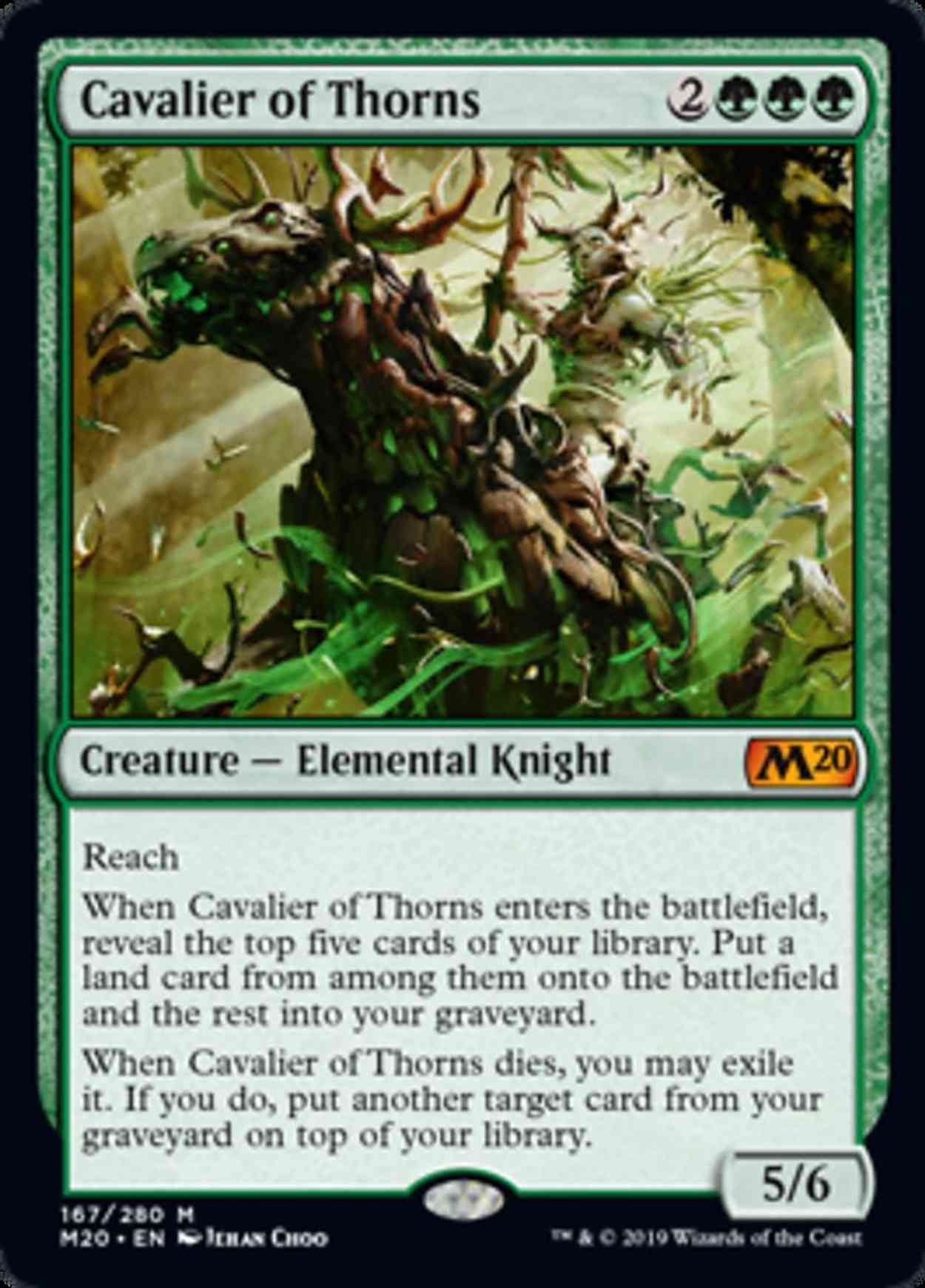 Cavalier of Thorns magic card front