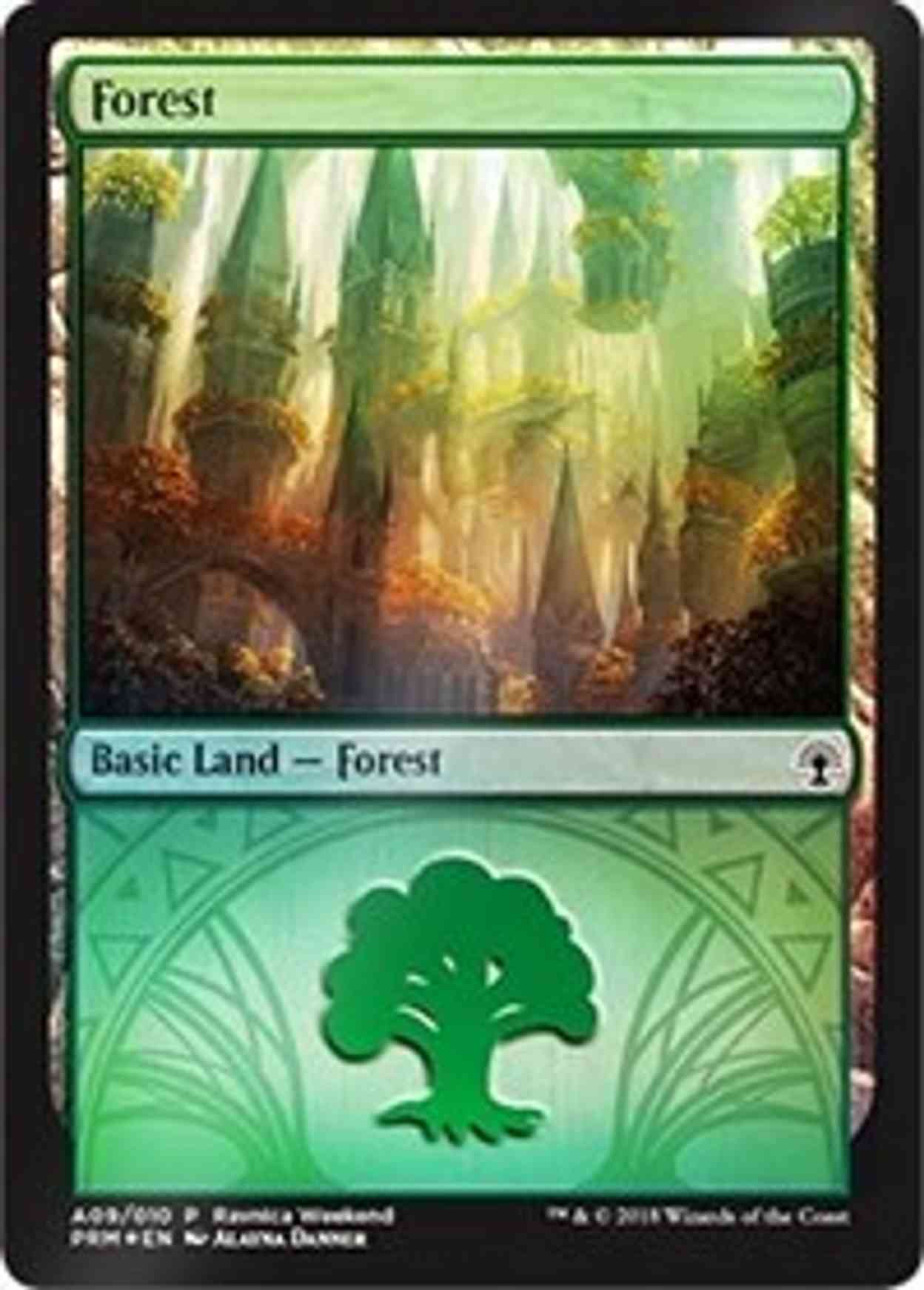 Forest - Selesnya (A09) magic card front