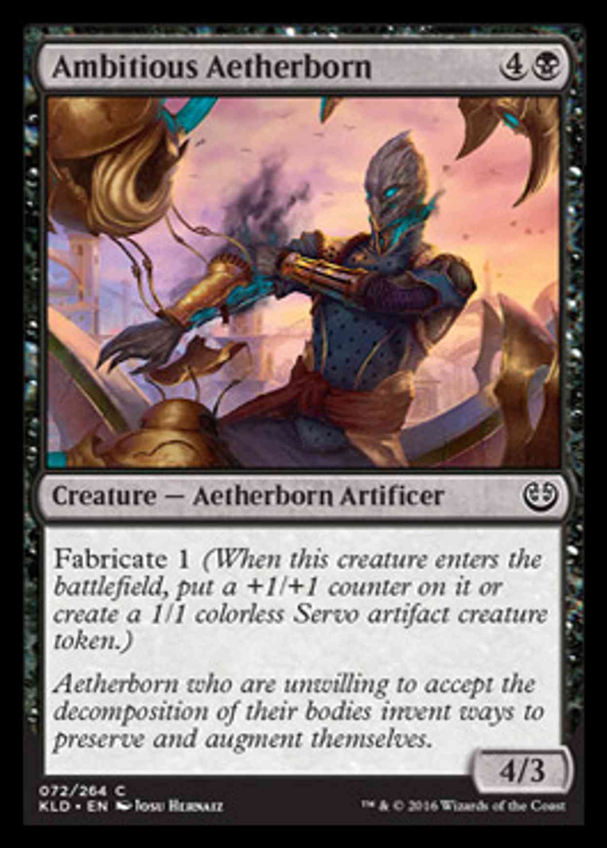 Ambitious Aetherborn magic card front