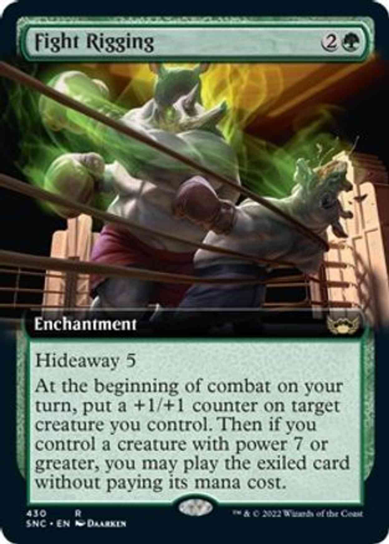 Fight Rigging (Extended Art) magic card front