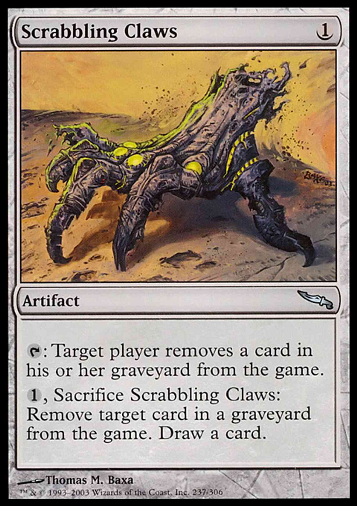 Scrabbling Claws magic card front