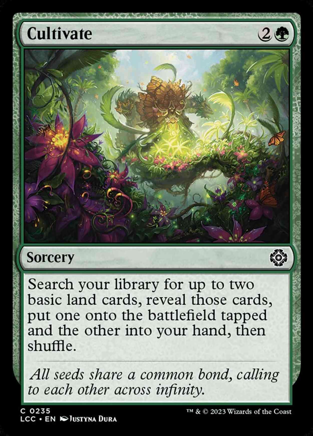 Cultivate magic card front