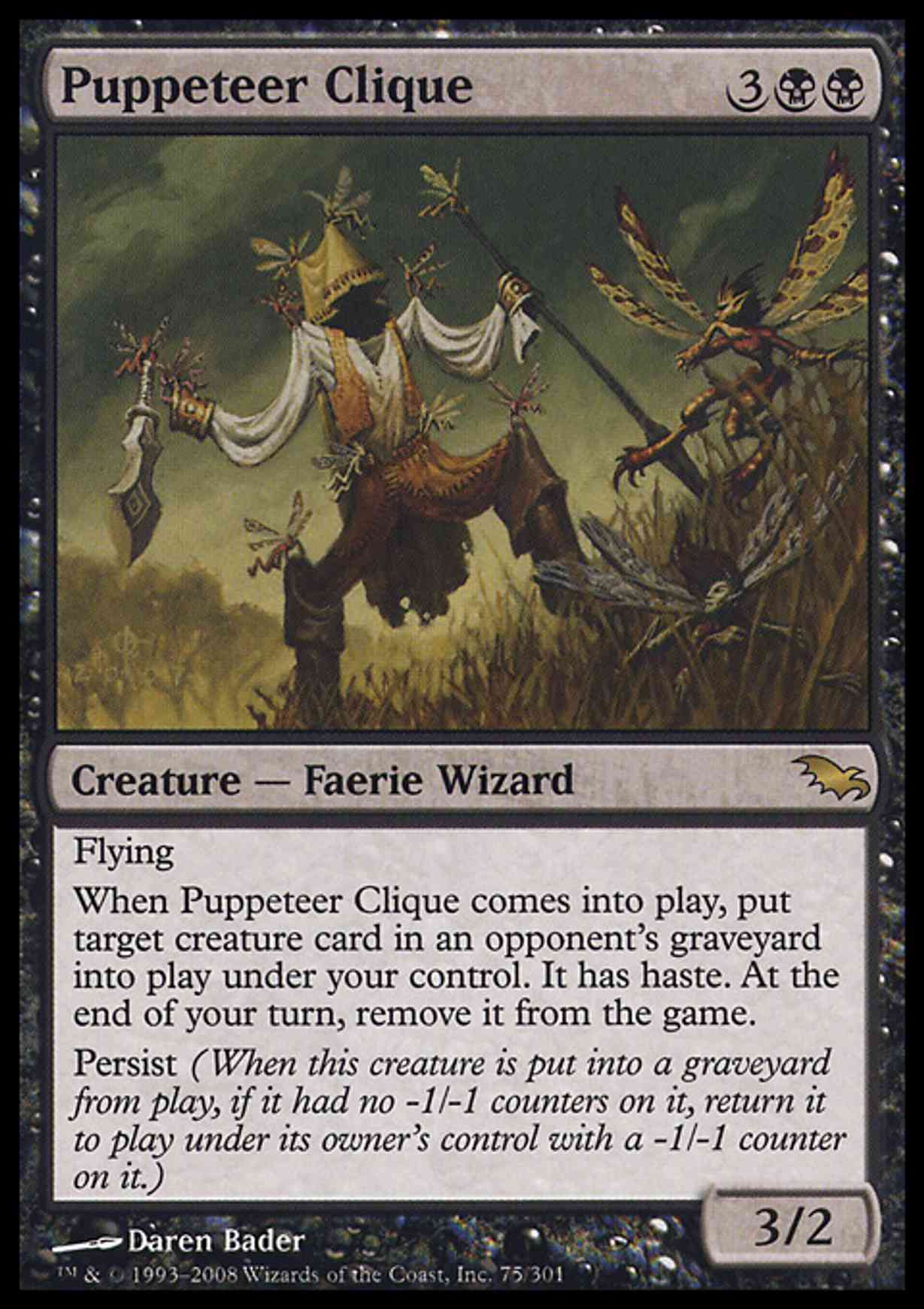 Puppeteer Clique magic card front