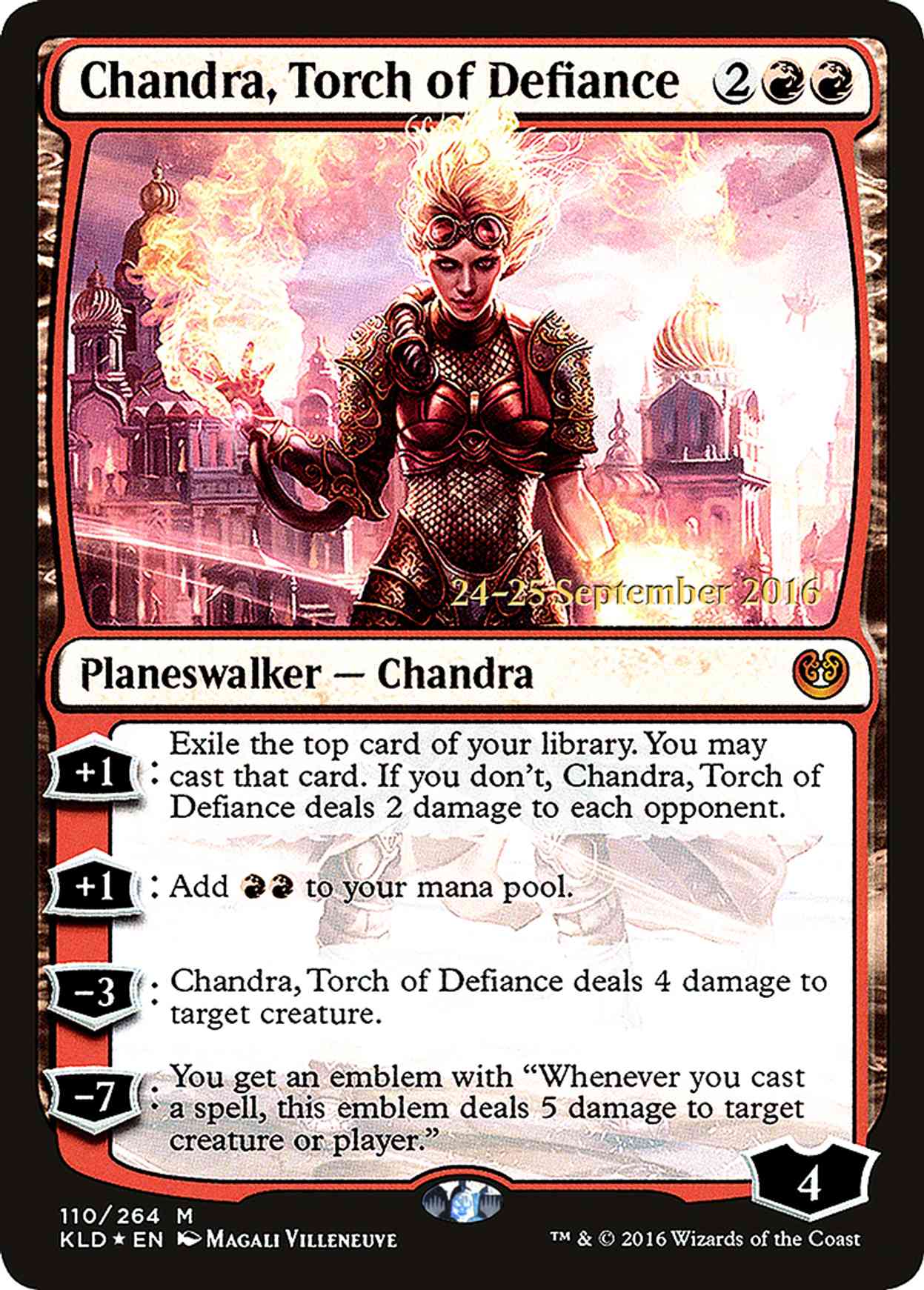 Chandra, Torch of Defiance magic card front