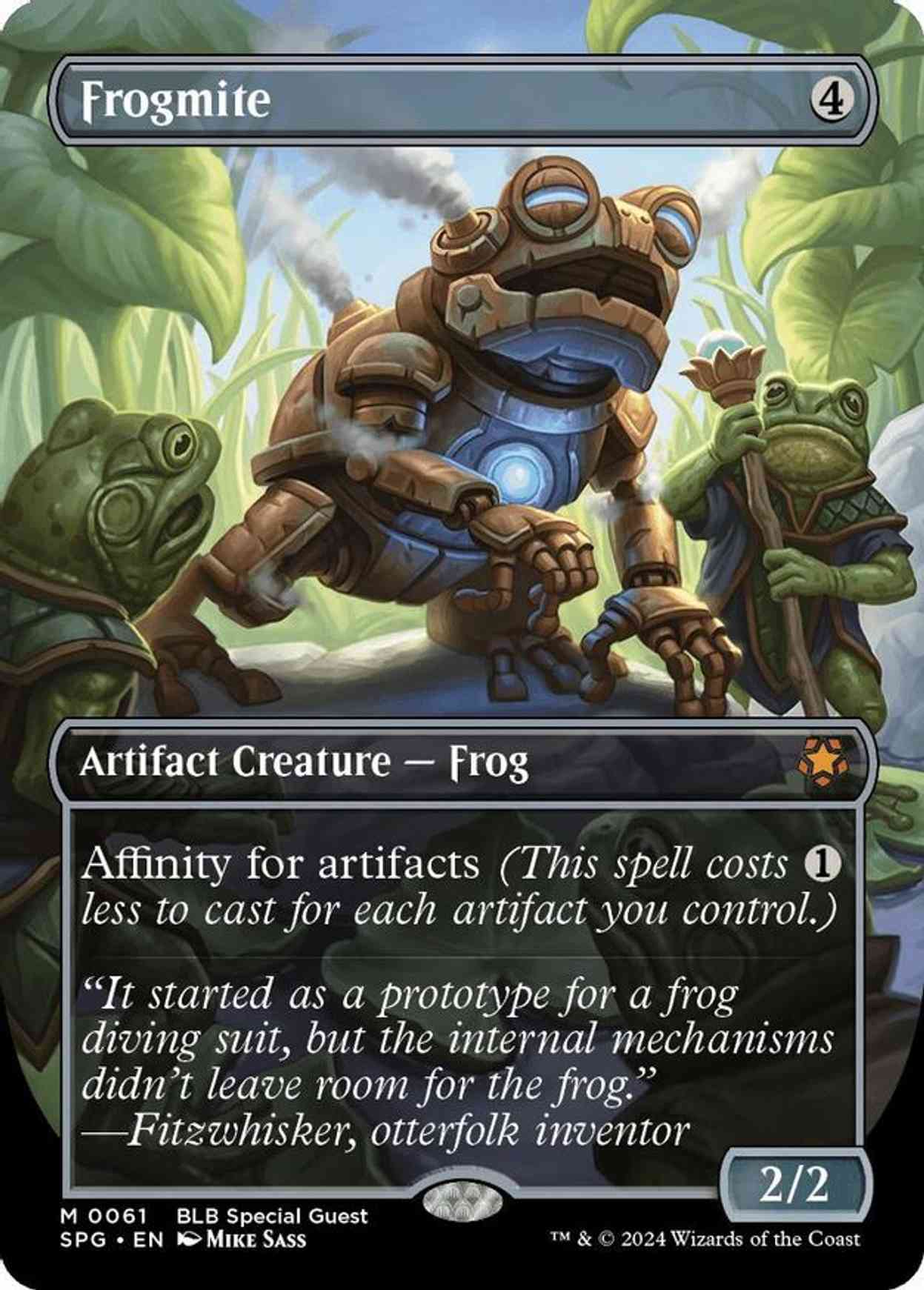 Frogmite (Borderless) magic card front