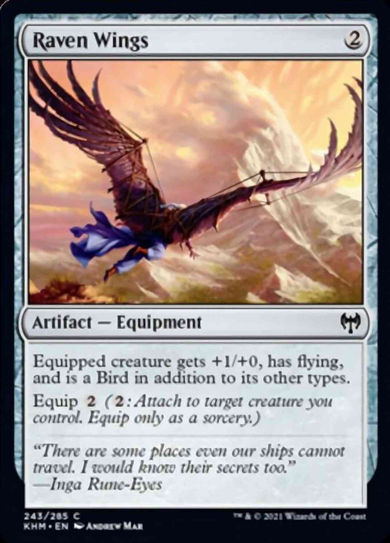 Raven Wings magic card front