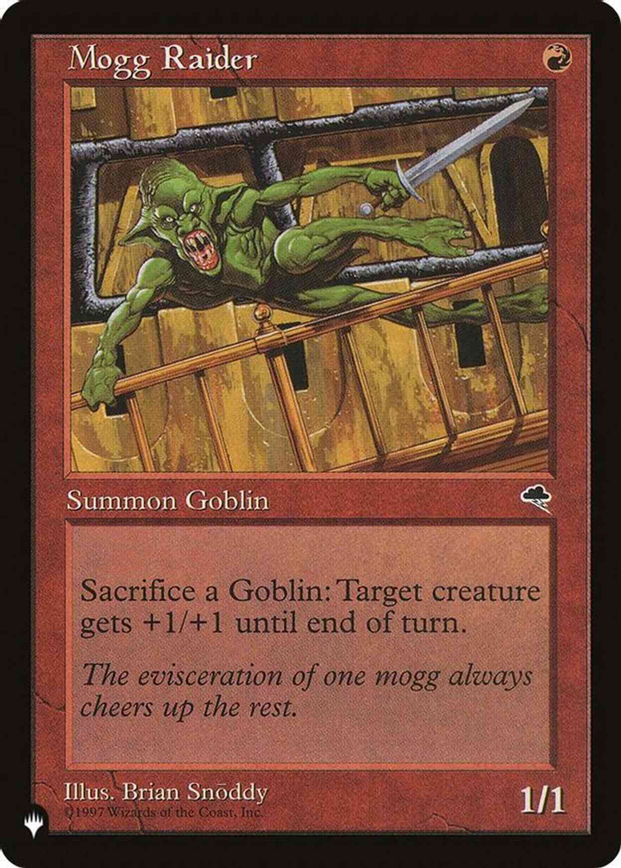 Mogg Raider magic card front