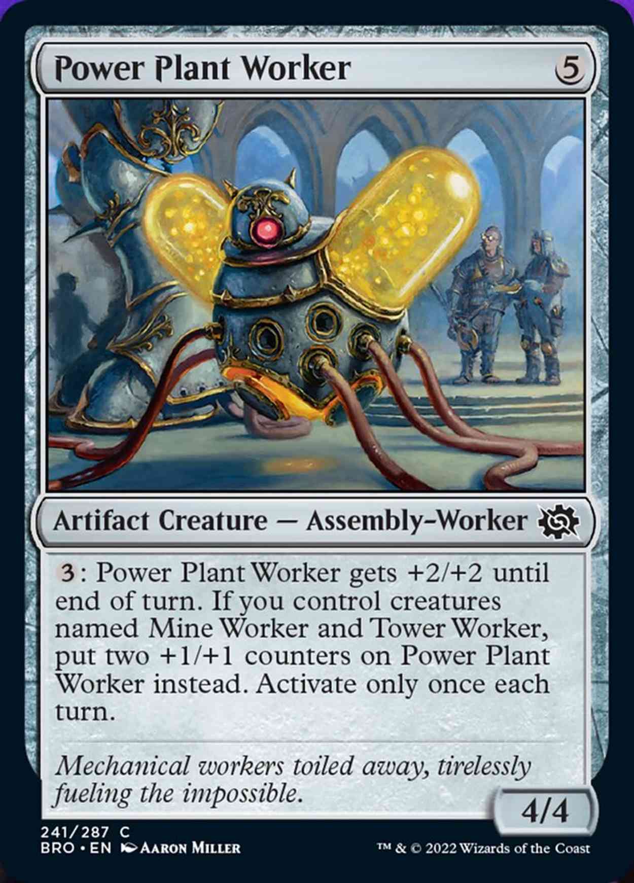 Power Plant Worker magic card front