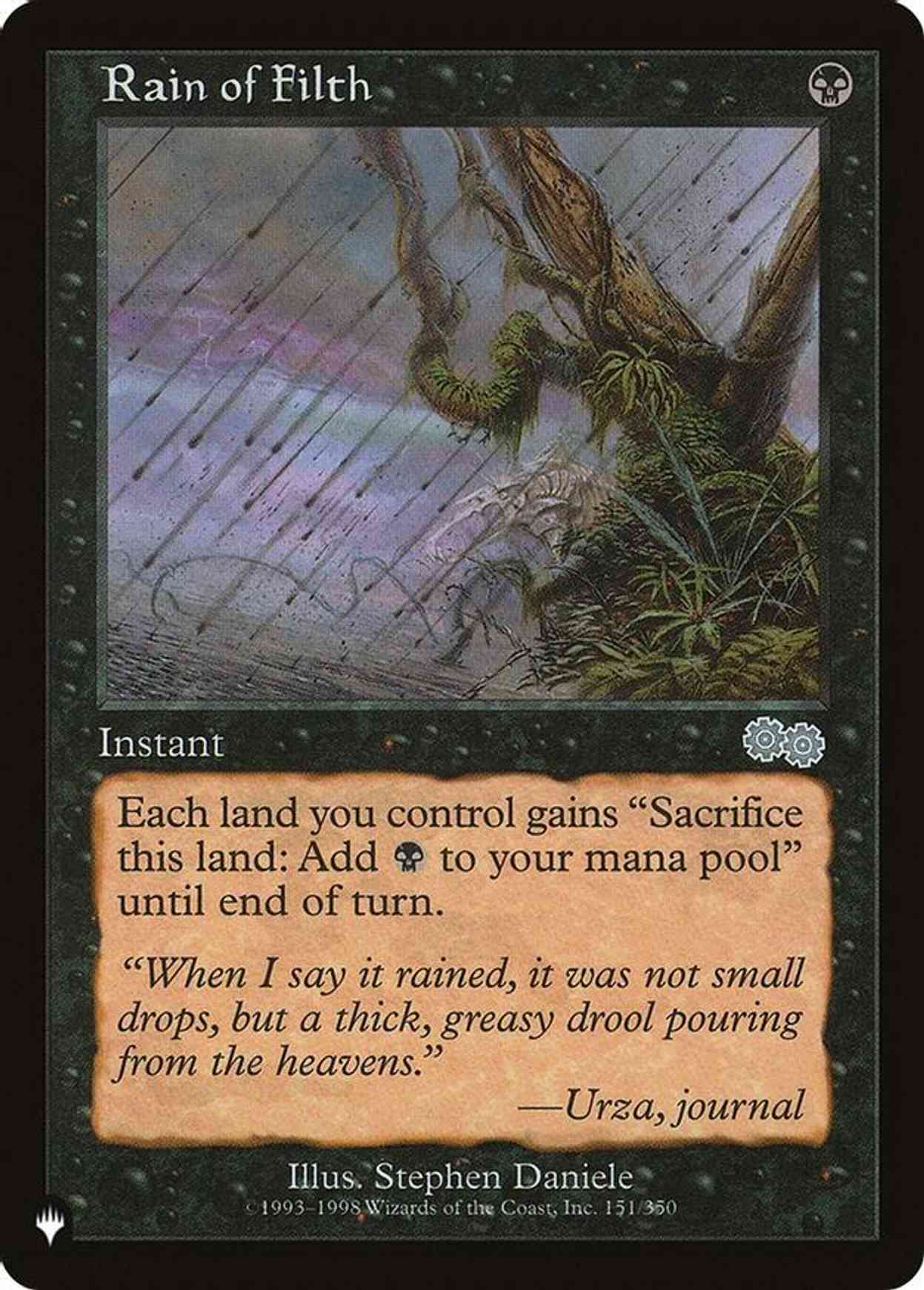 Rain of Filth magic card front