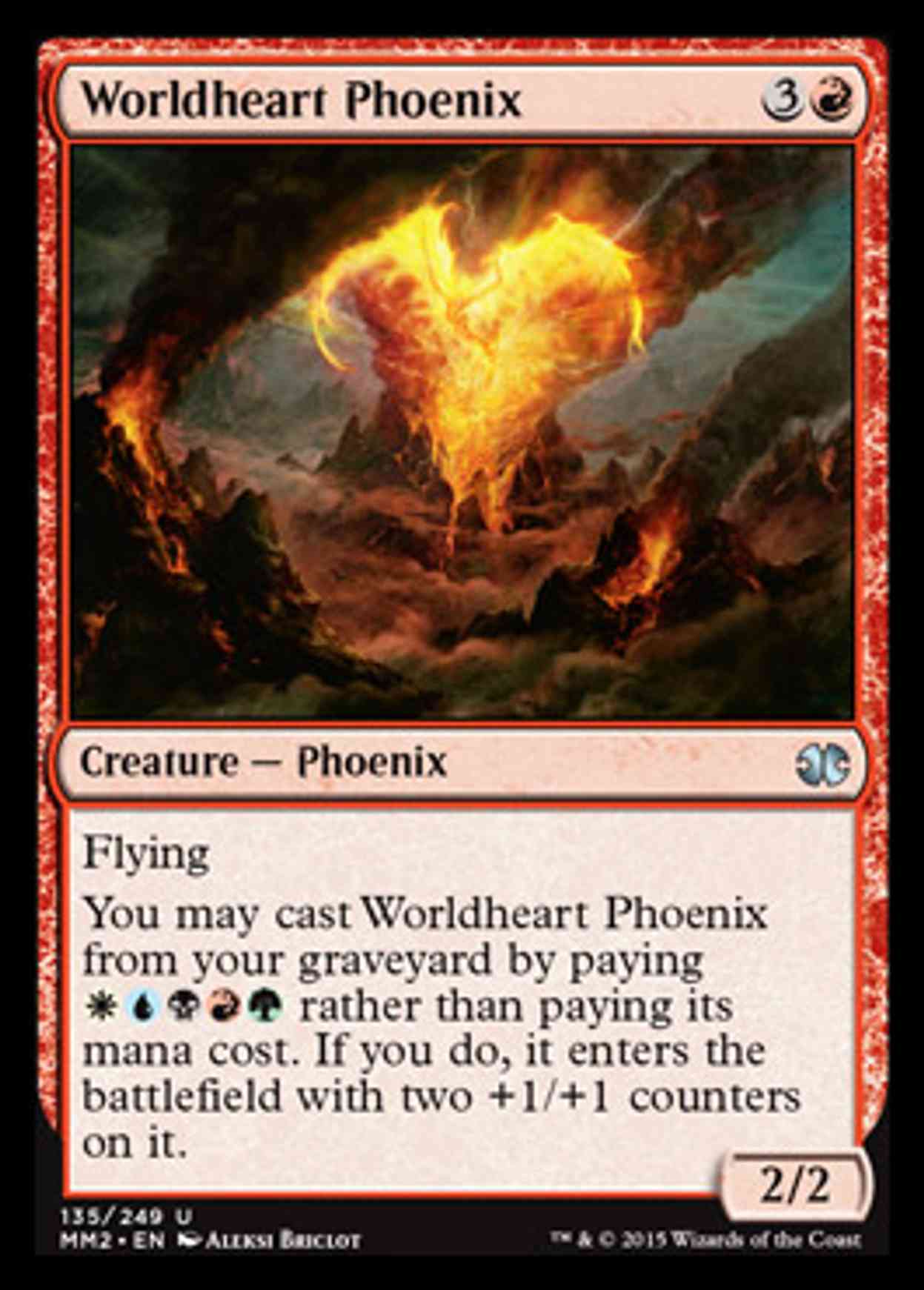 Worldheart Phoenix magic card front
