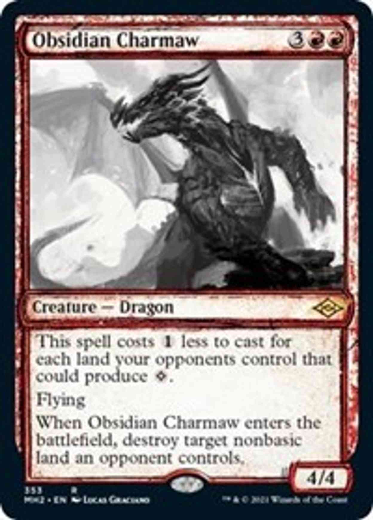 Obsidian Charmaw (Showcase) magic card front