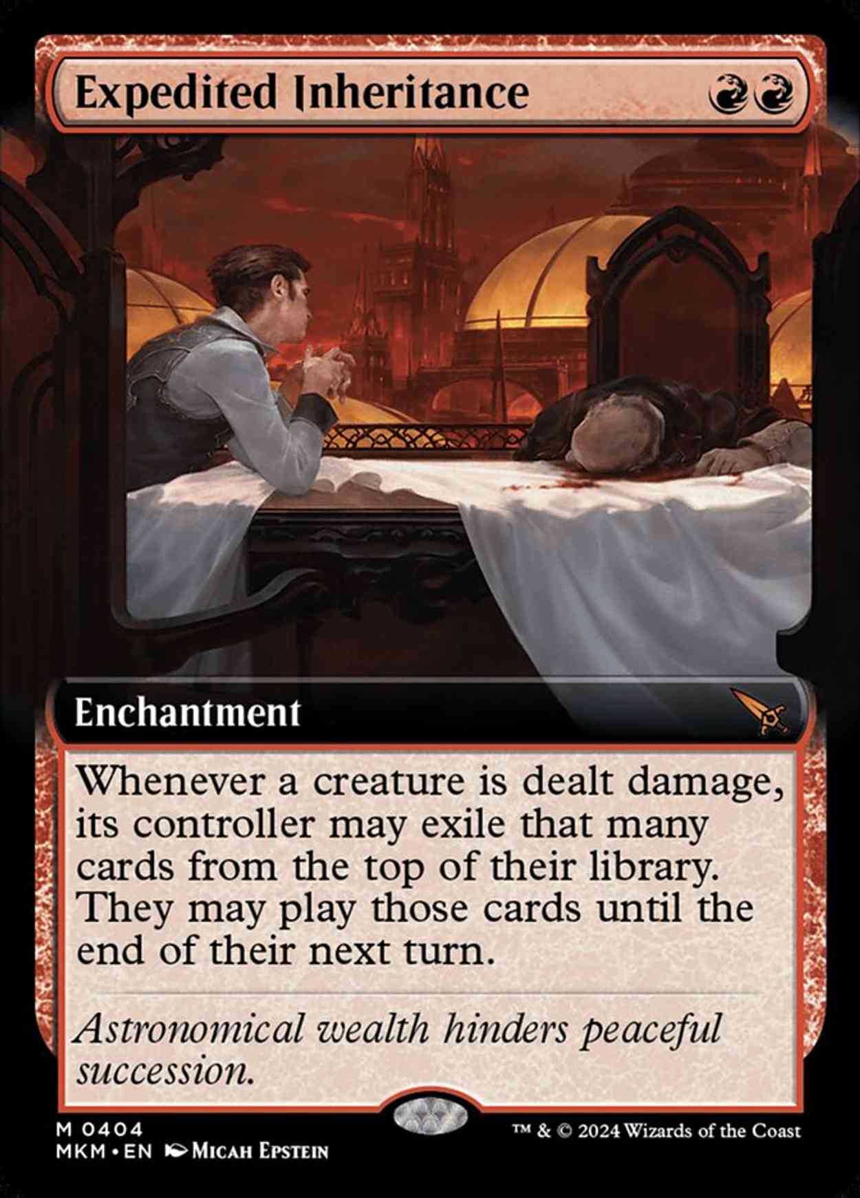 Expedited Inheritance (Extended Art) magic card front