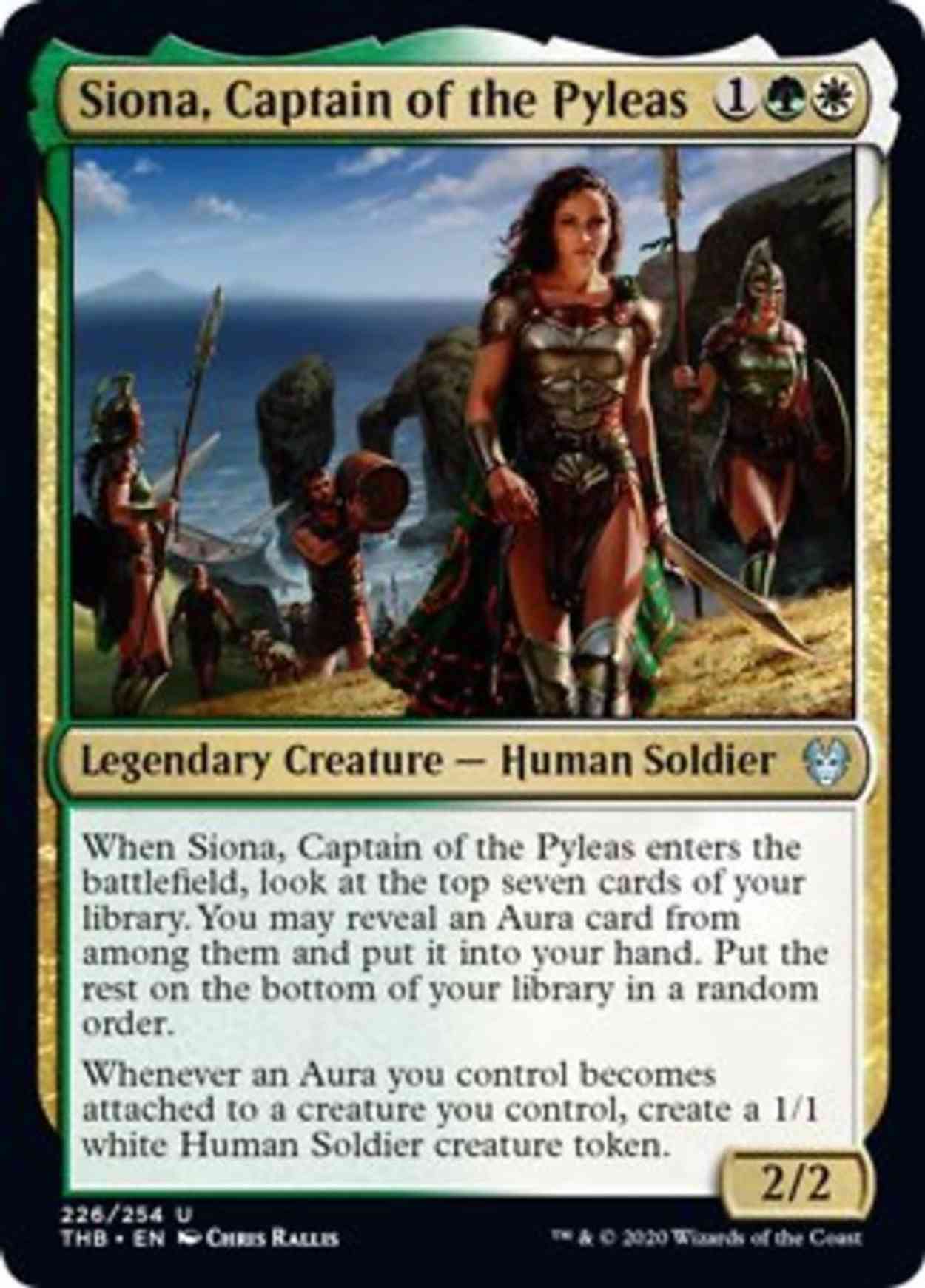 Siona, Captain of the Pyleas magic card front