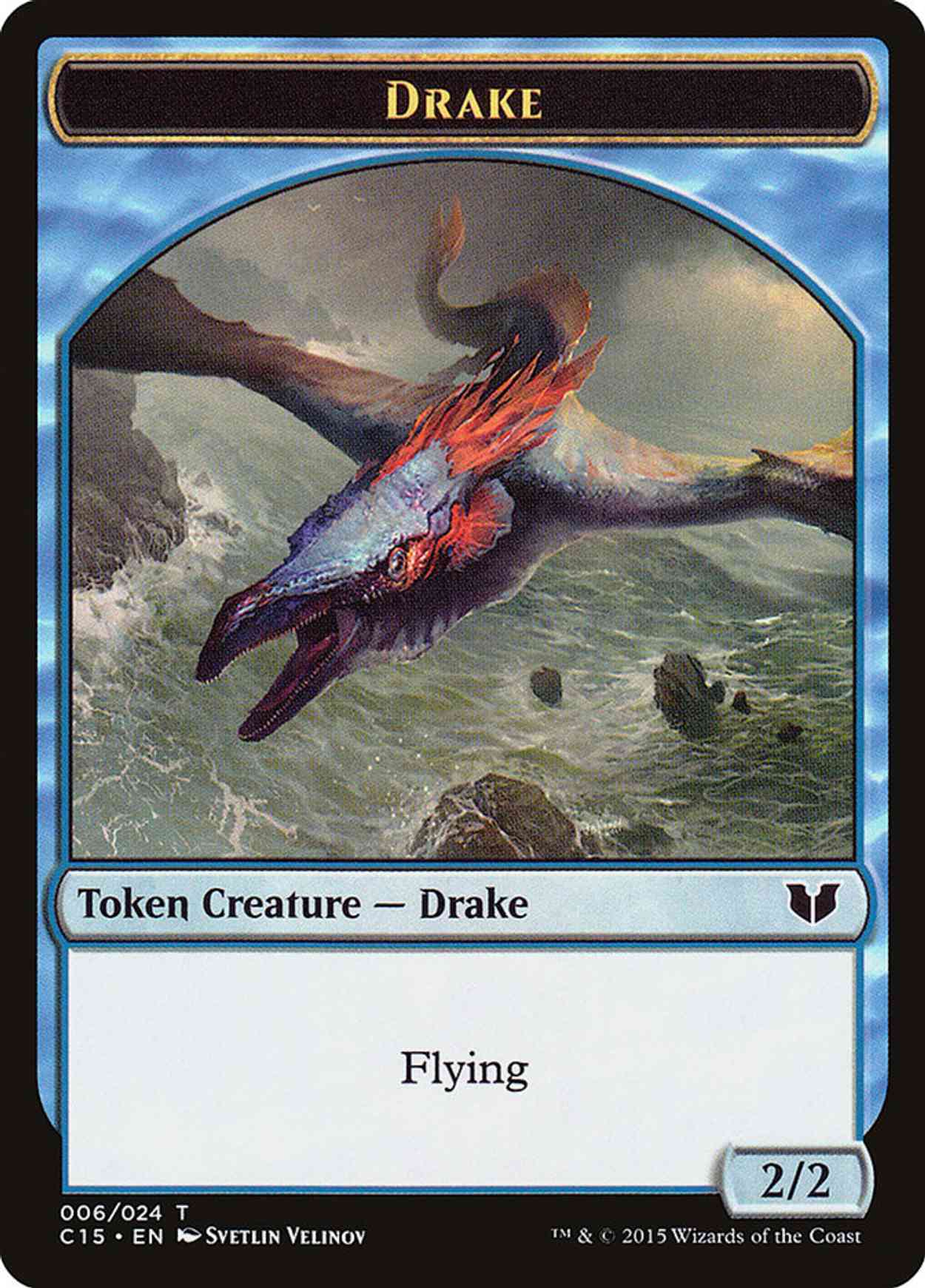 Drake // Elemental (Multicolor) Double-Sided Token magic card front