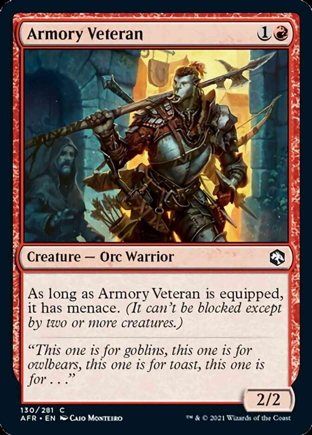 Armory Veteran magic card front