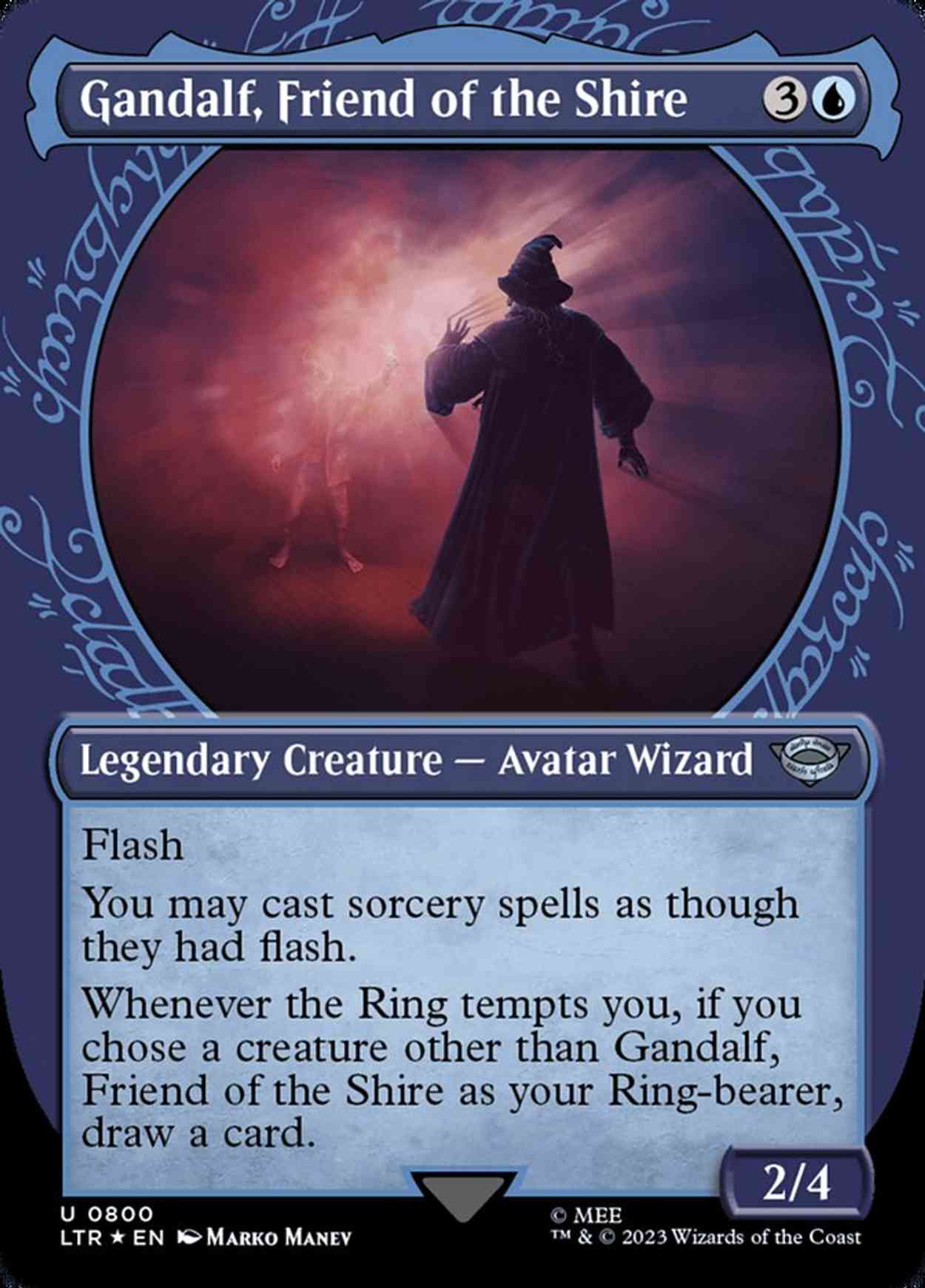 Gandalf, Friend of the Shire (Showcase) (Surge Foil) magic card front