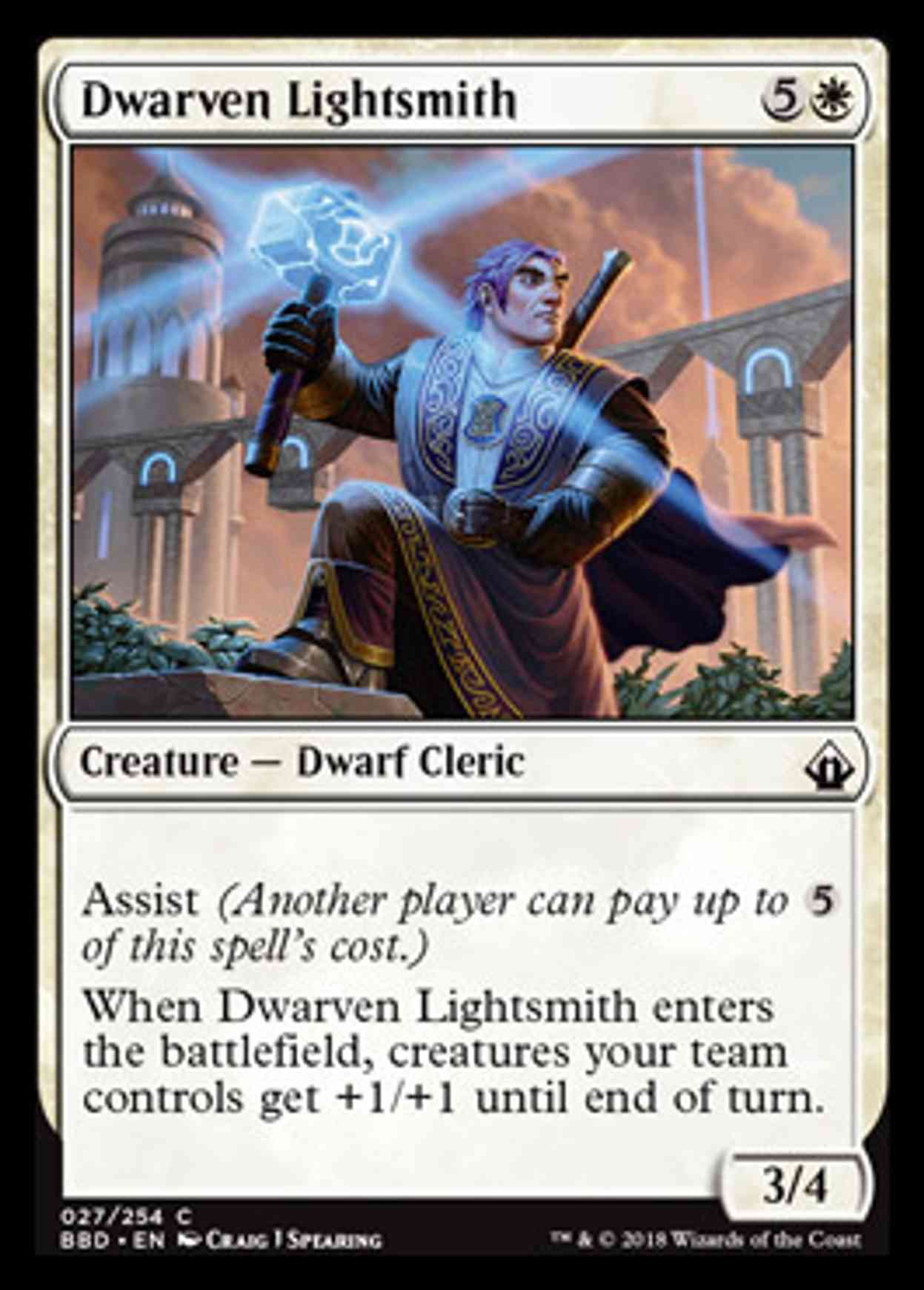 Dwarven Lightsmith magic card front