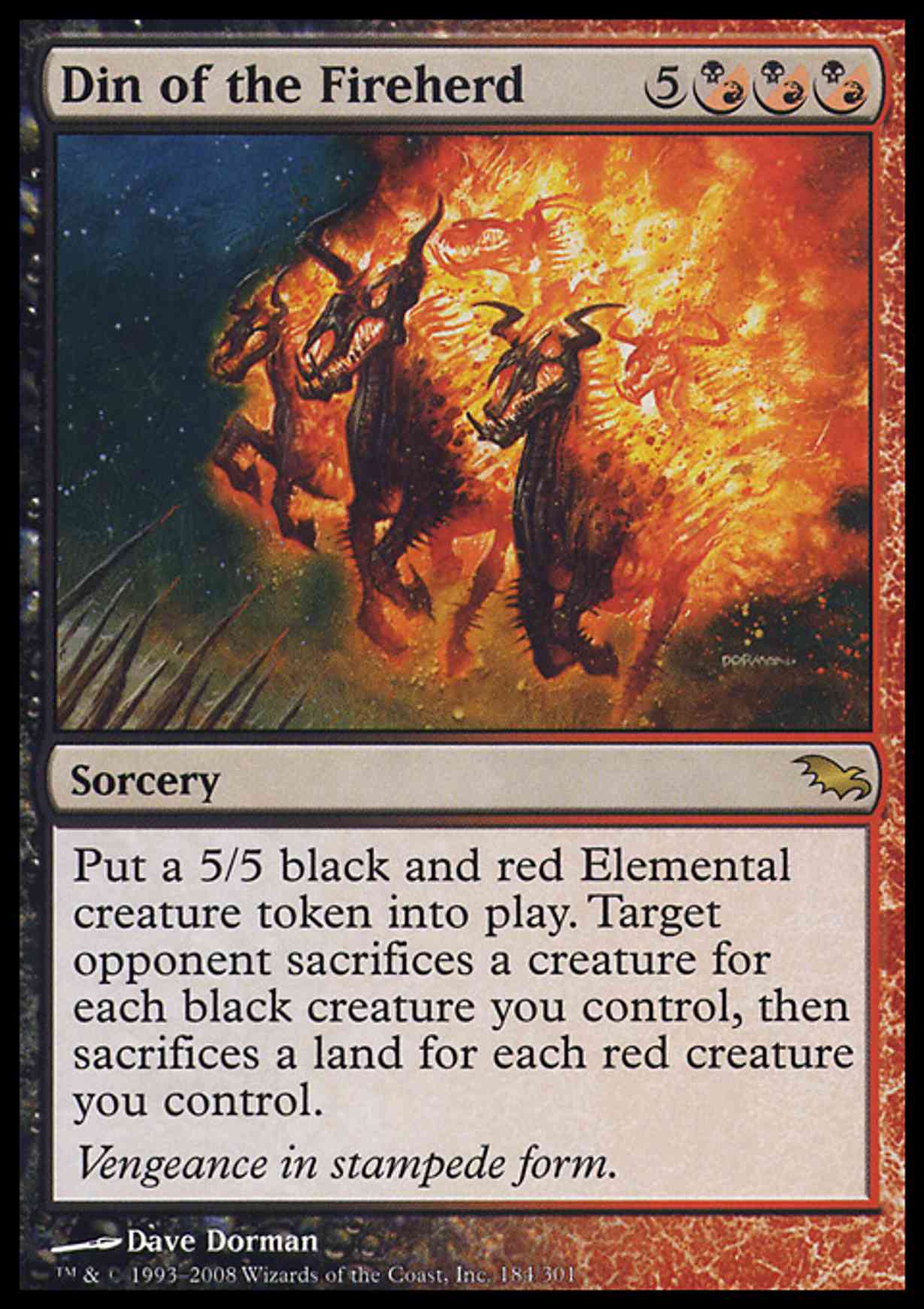 Din of the Fireherd magic card front