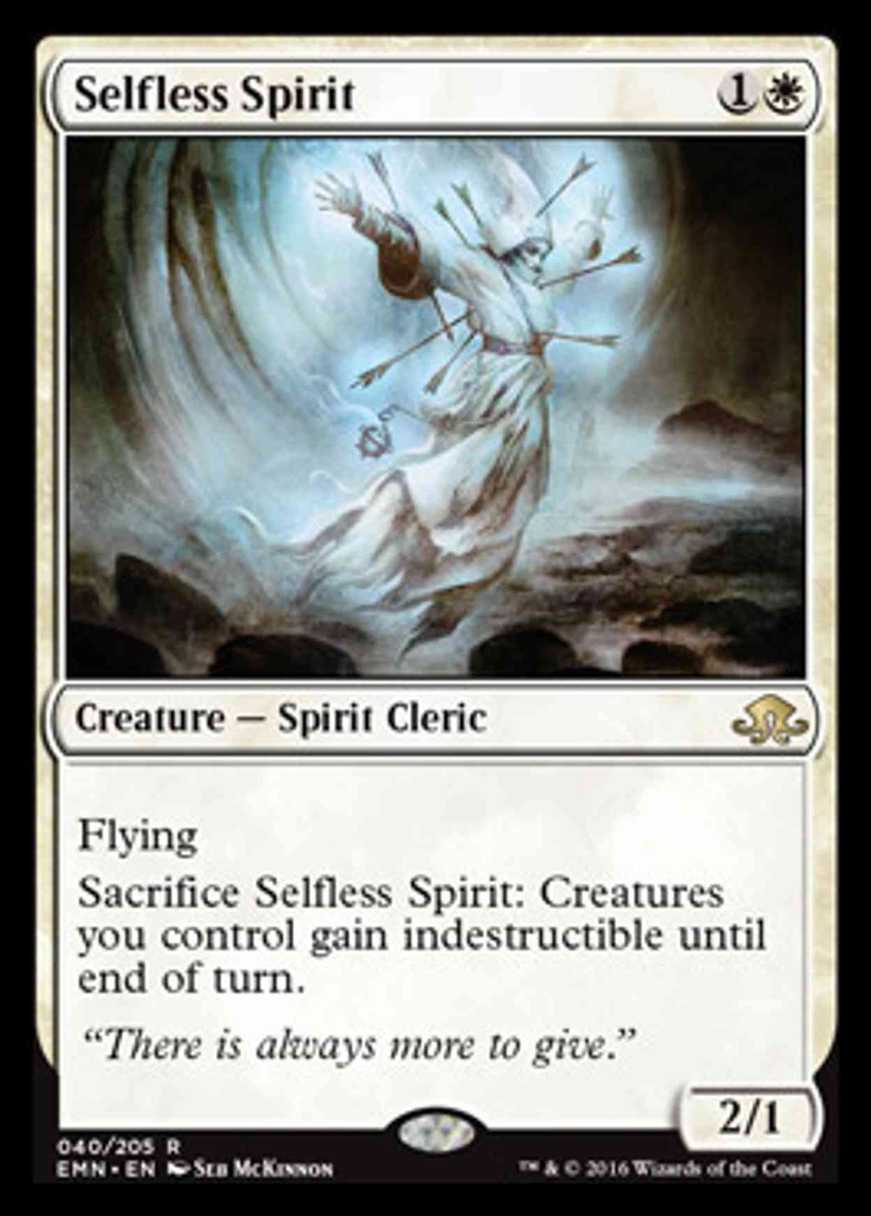 Selfless Spirit magic card front