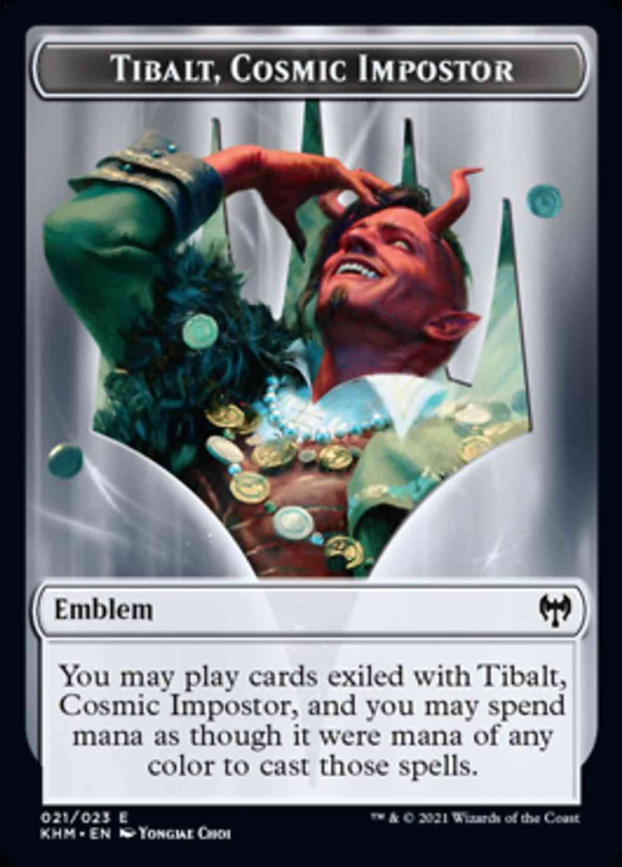 Emblem - Tibalt, Cosmic Impostor magic card front
