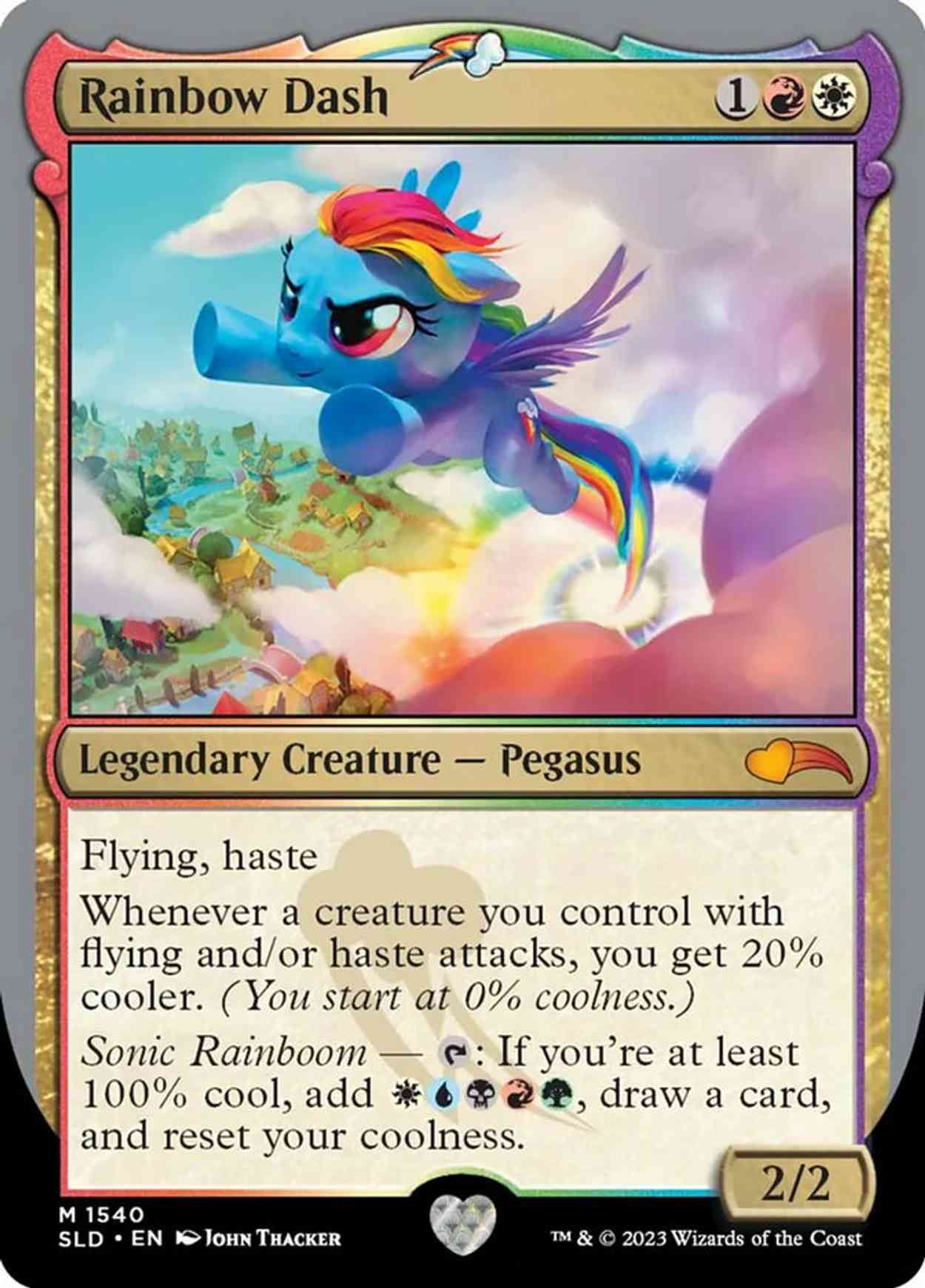 Rainbow Dash magic card front