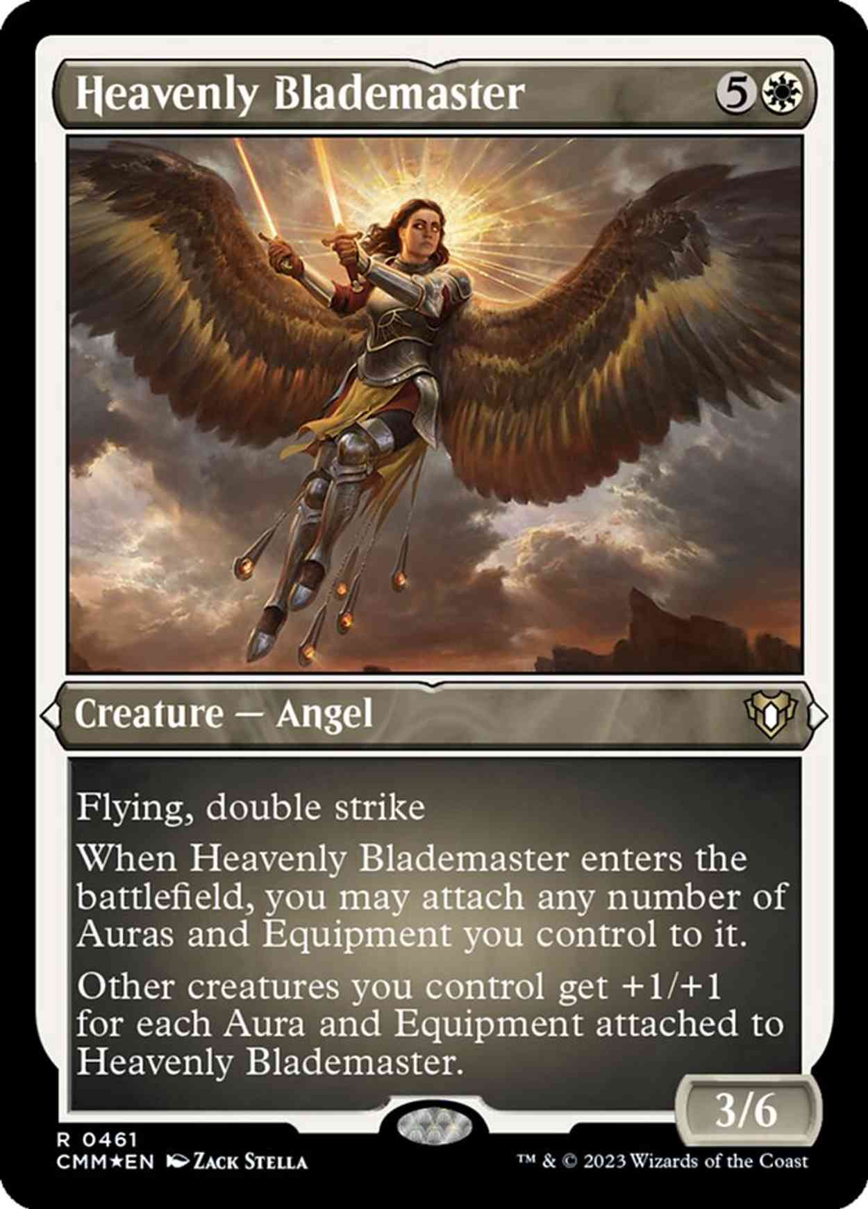 Heavenly Blademaster (Foil Etched) magic card front