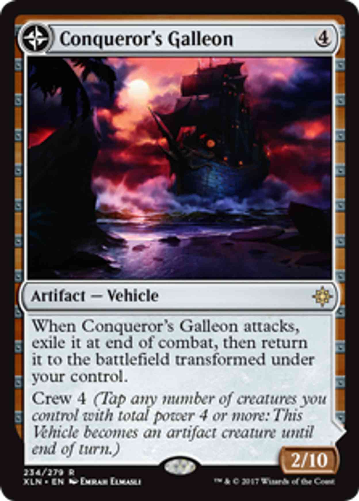 Conqueror's Galleon magic card front