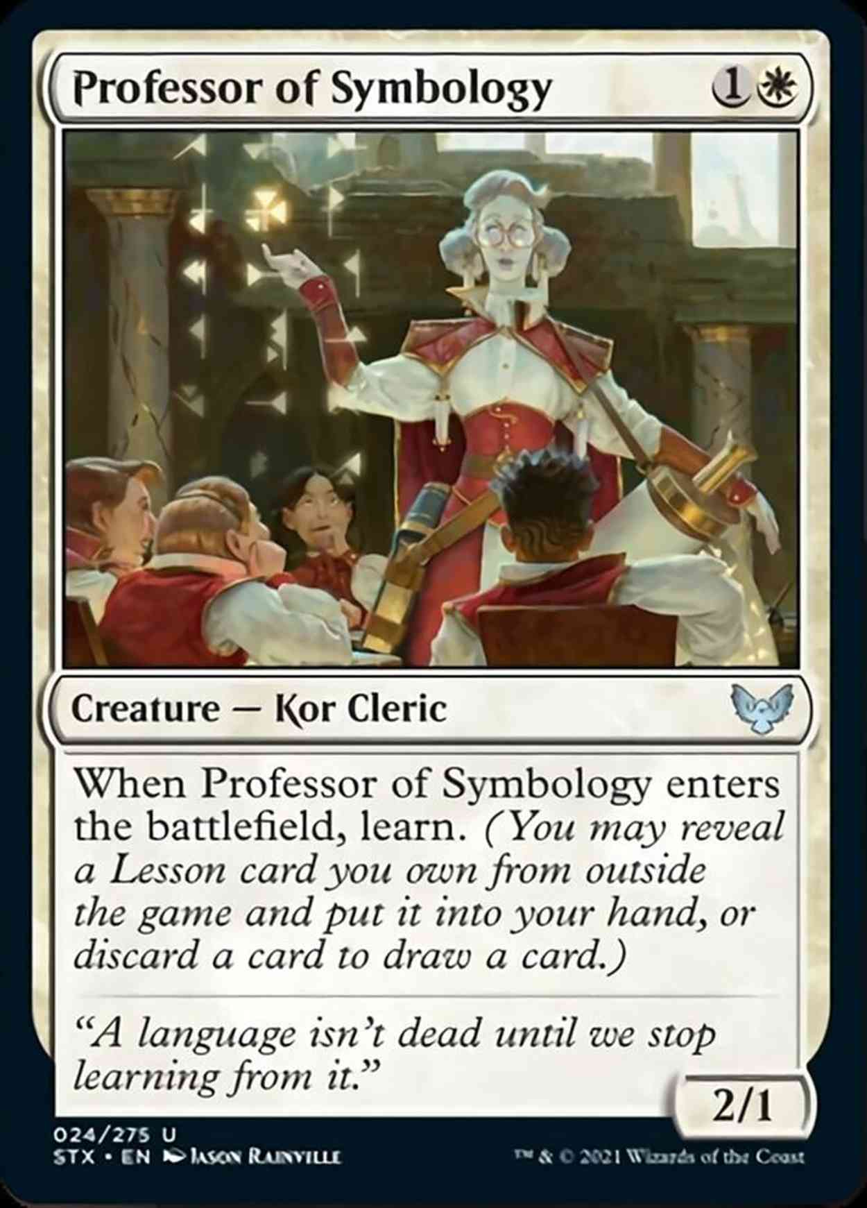 Professor of Symbology magic card front