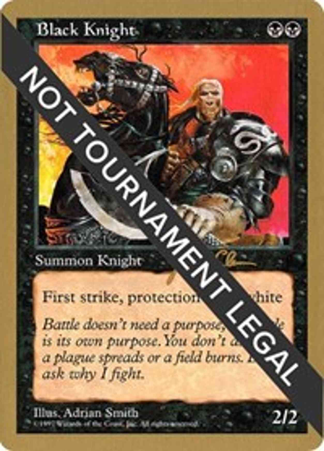 Black Knight - 1997 Jakub Slemr (5ED) magic card front