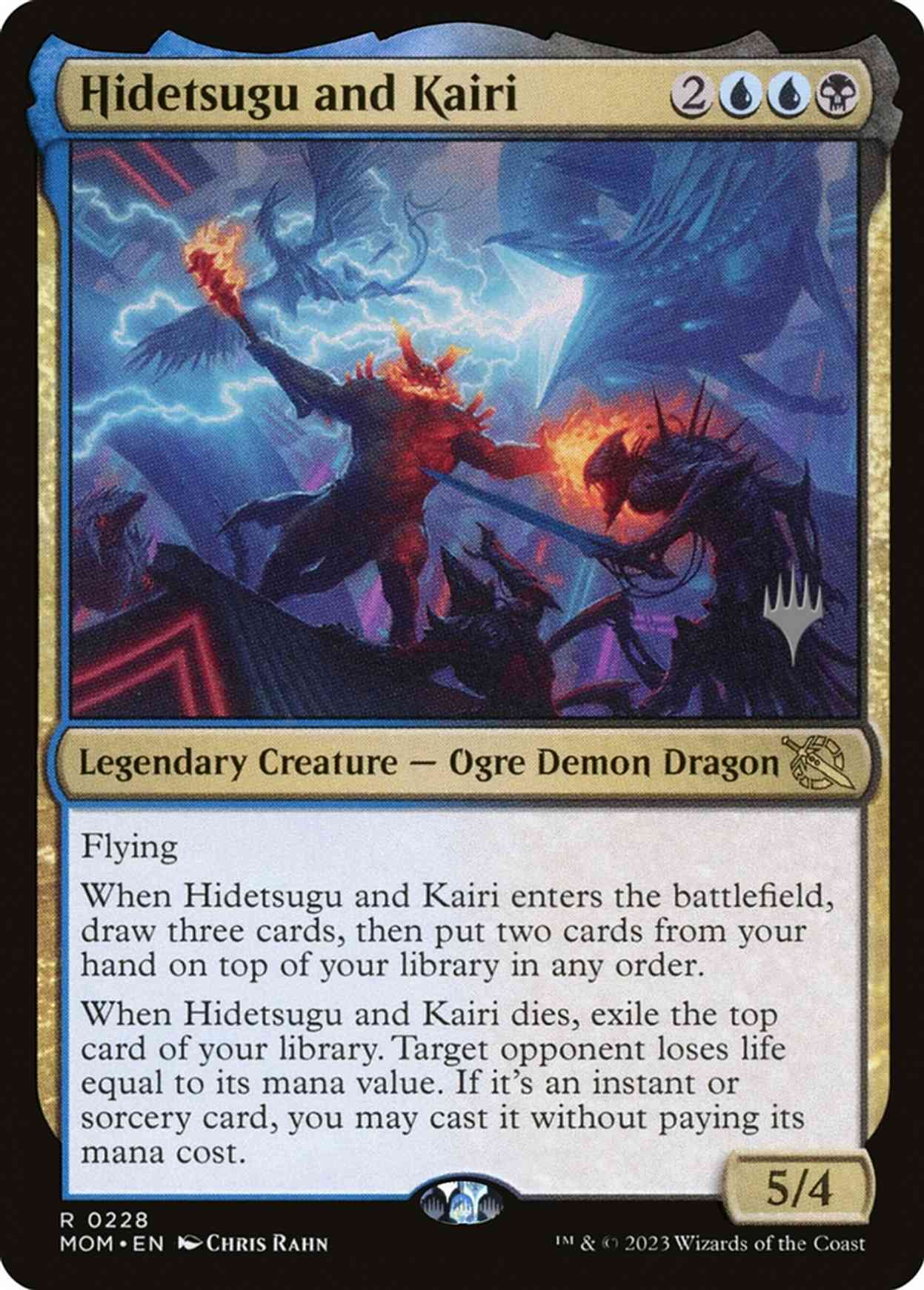 Hidetsugu and Kairi magic card front