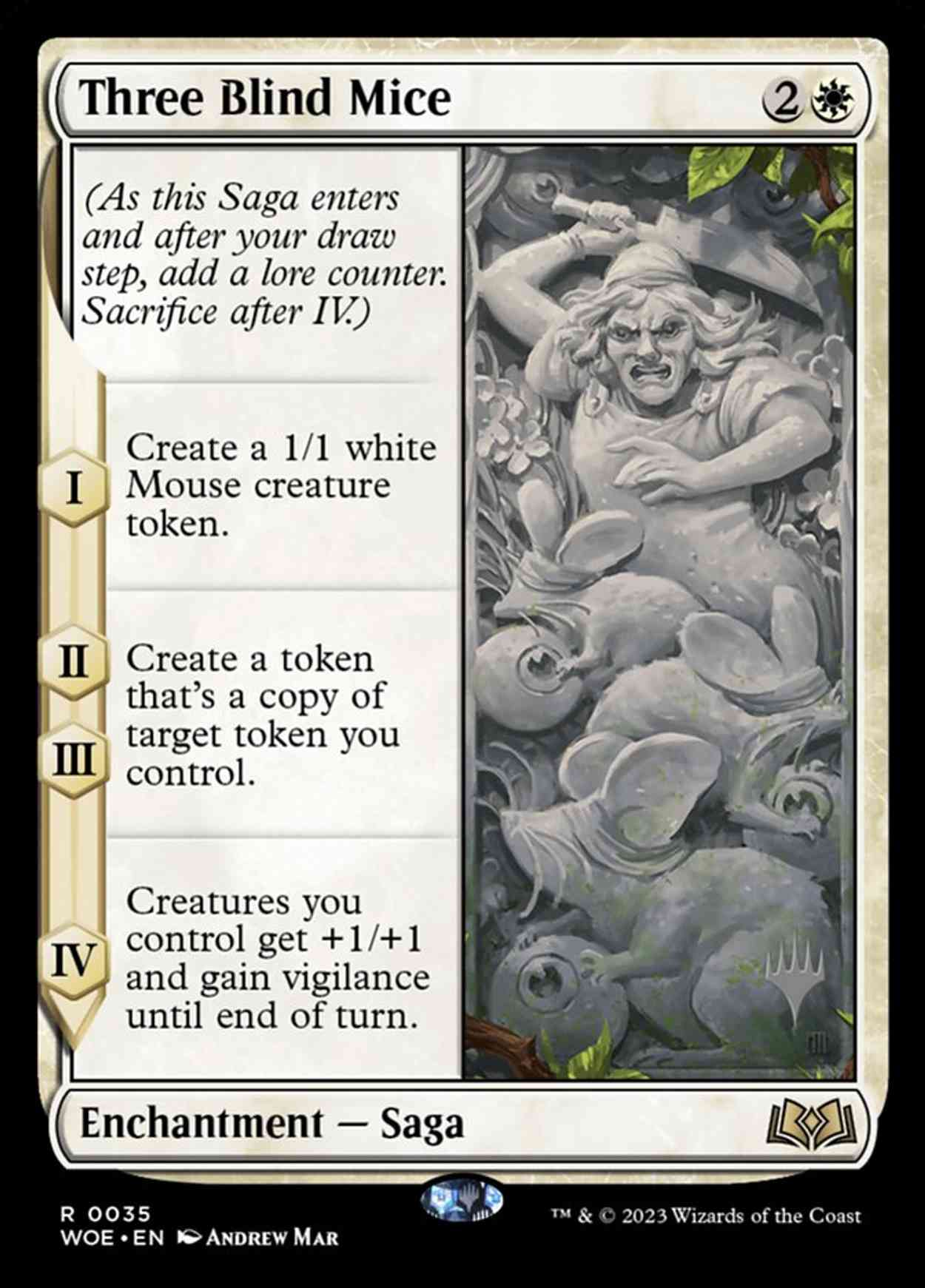 Three Blind Mice magic card front