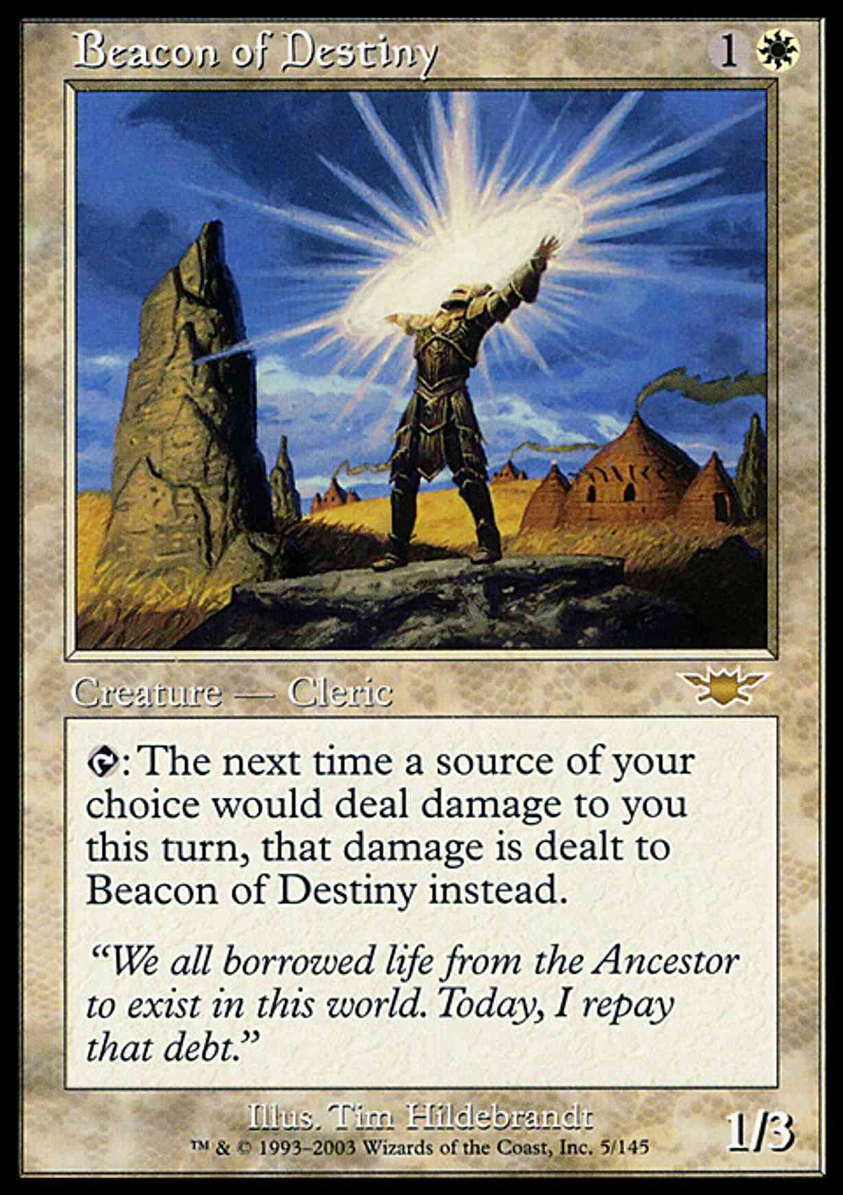 Beacon of Destiny magic card front