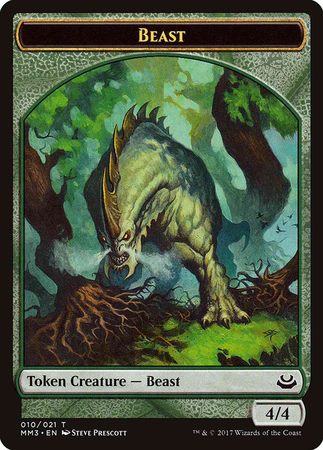 Beast Token (4/4) magic card front