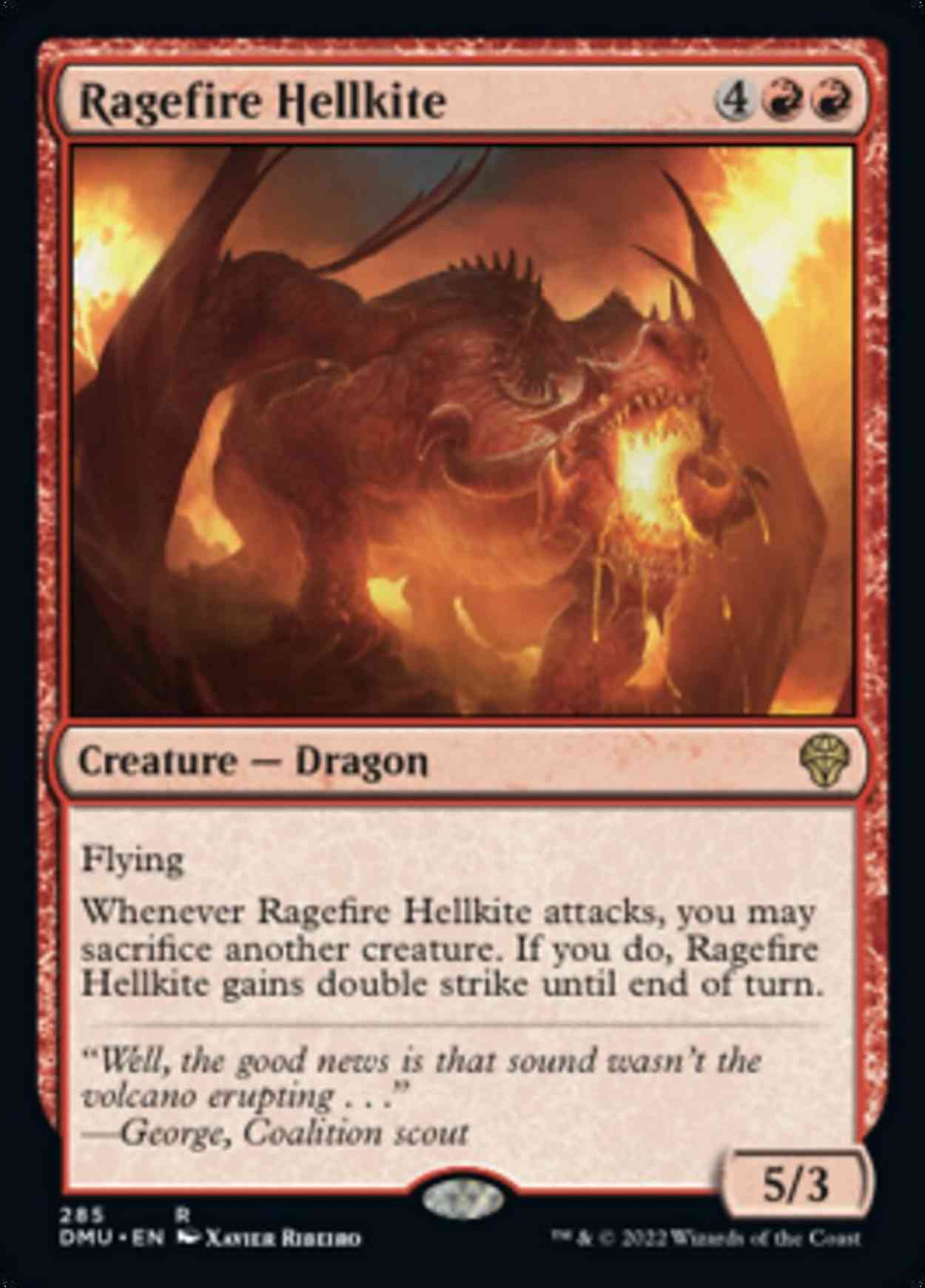 Ragefire Hellkite magic card front