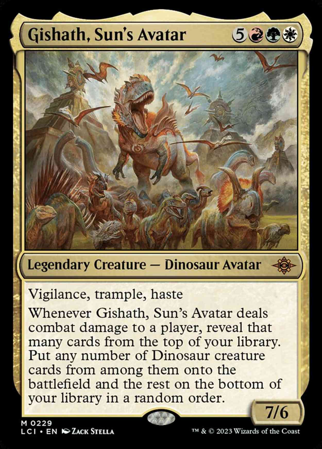 Gishath, Sun's Avatar magic card front