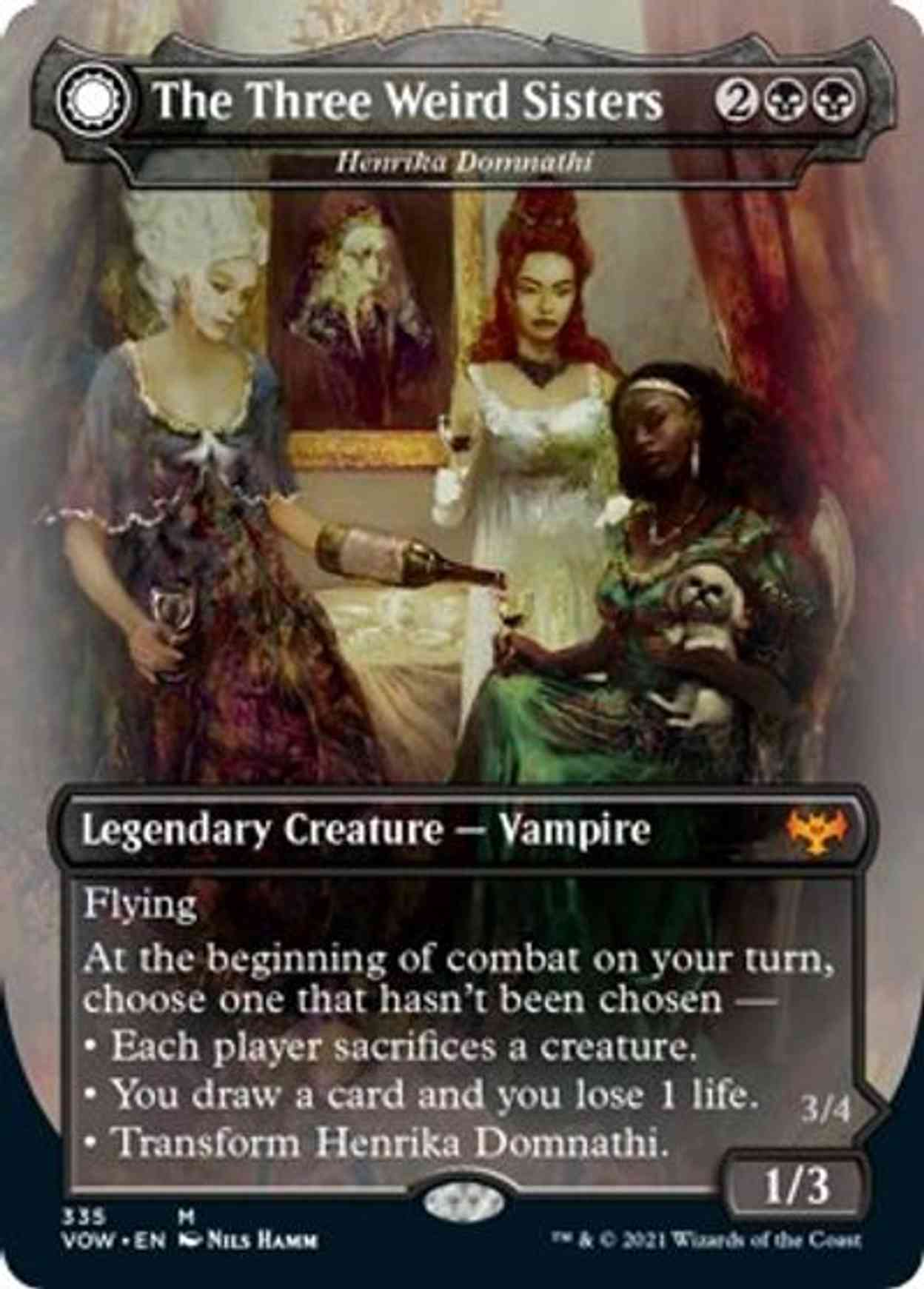 The Three Weird Sisters - Henrika Domnathi magic card front