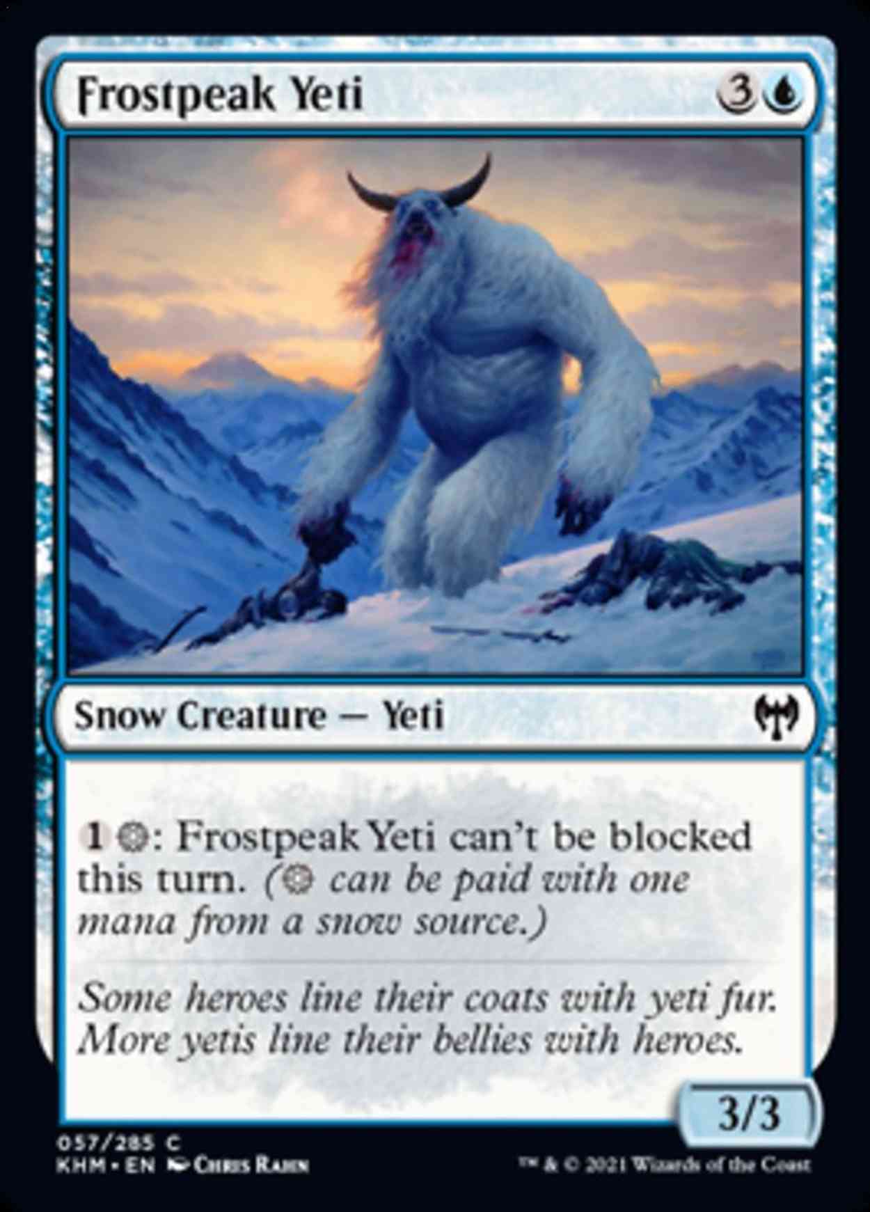 Frostpeak Yeti magic card front