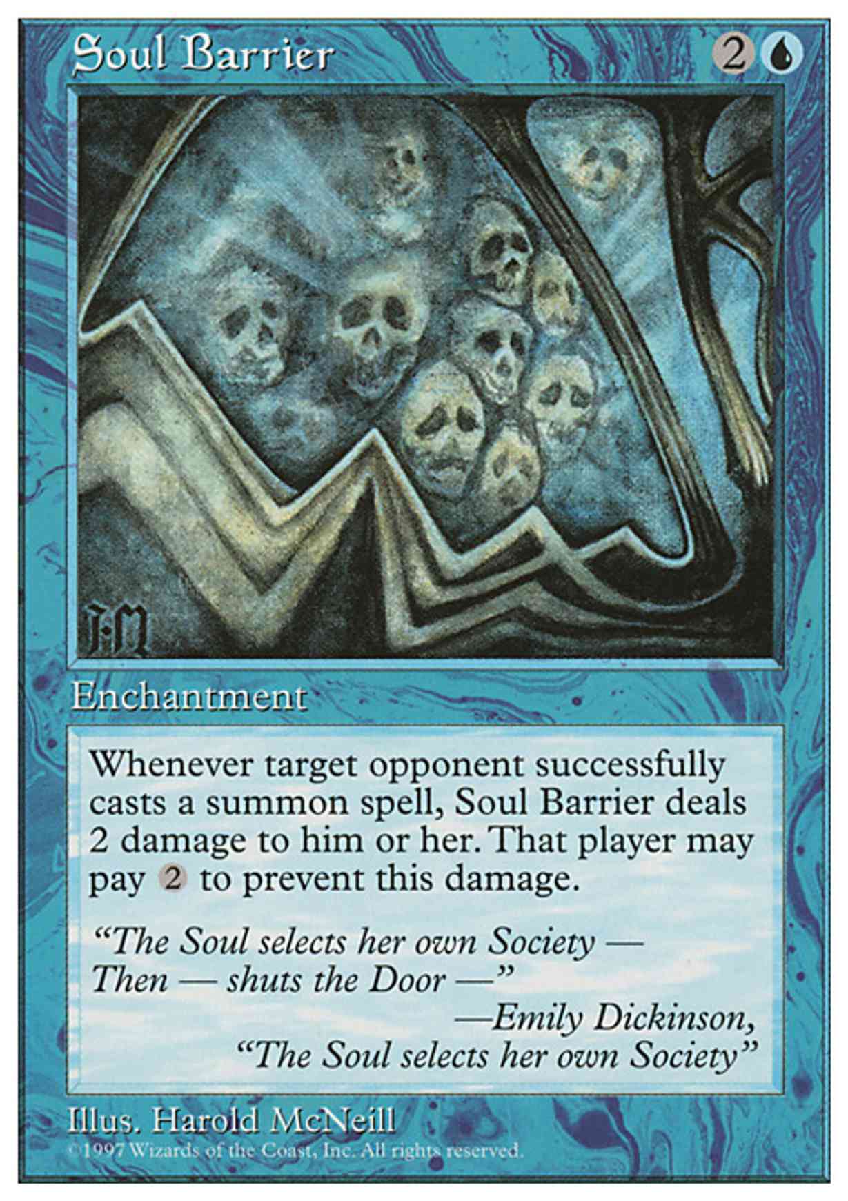Soul Barrier magic card front