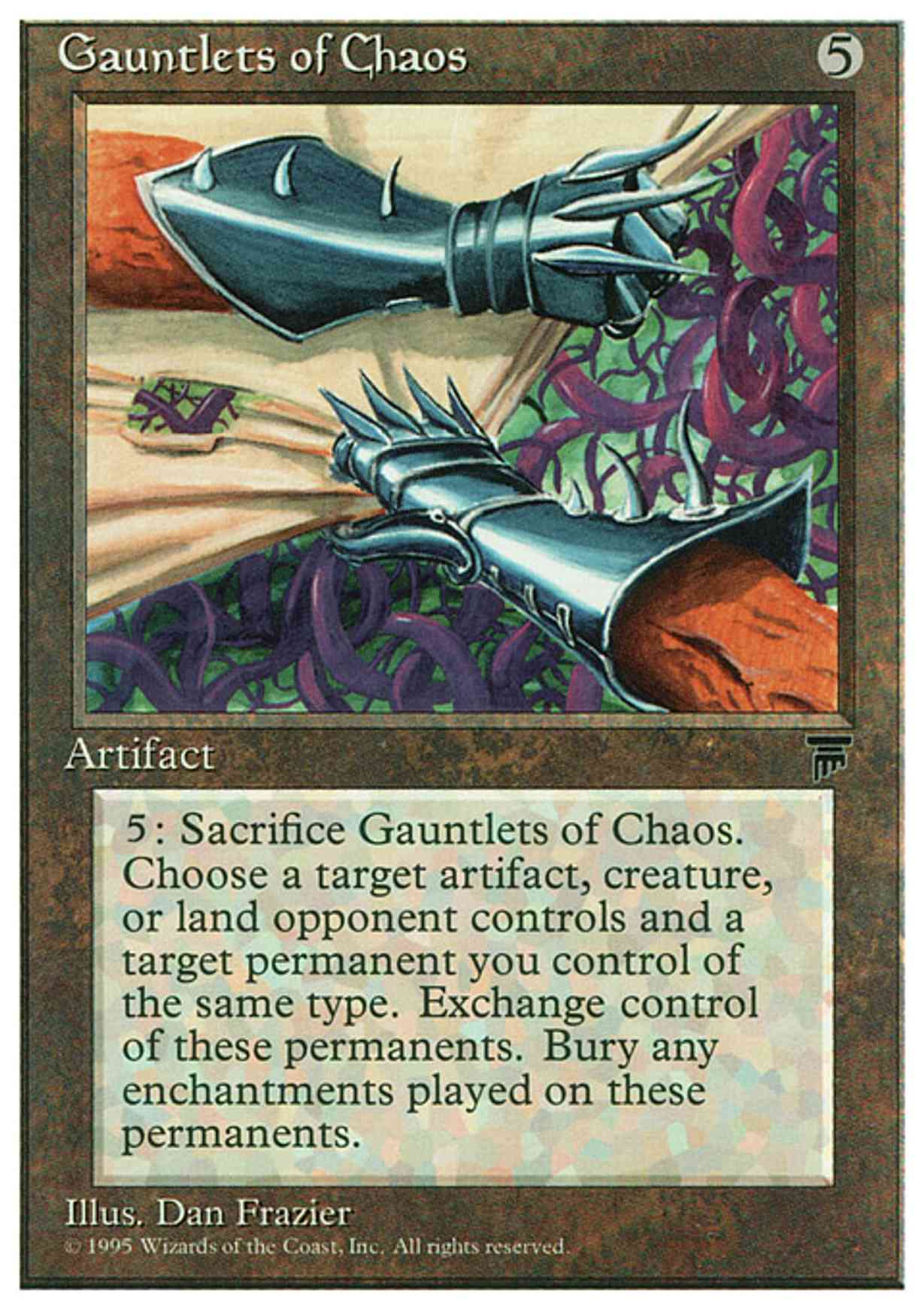Gauntlets of Chaos magic card front