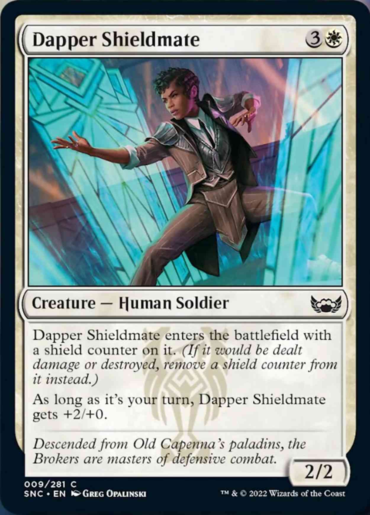 Dapper Shieldmate magic card front