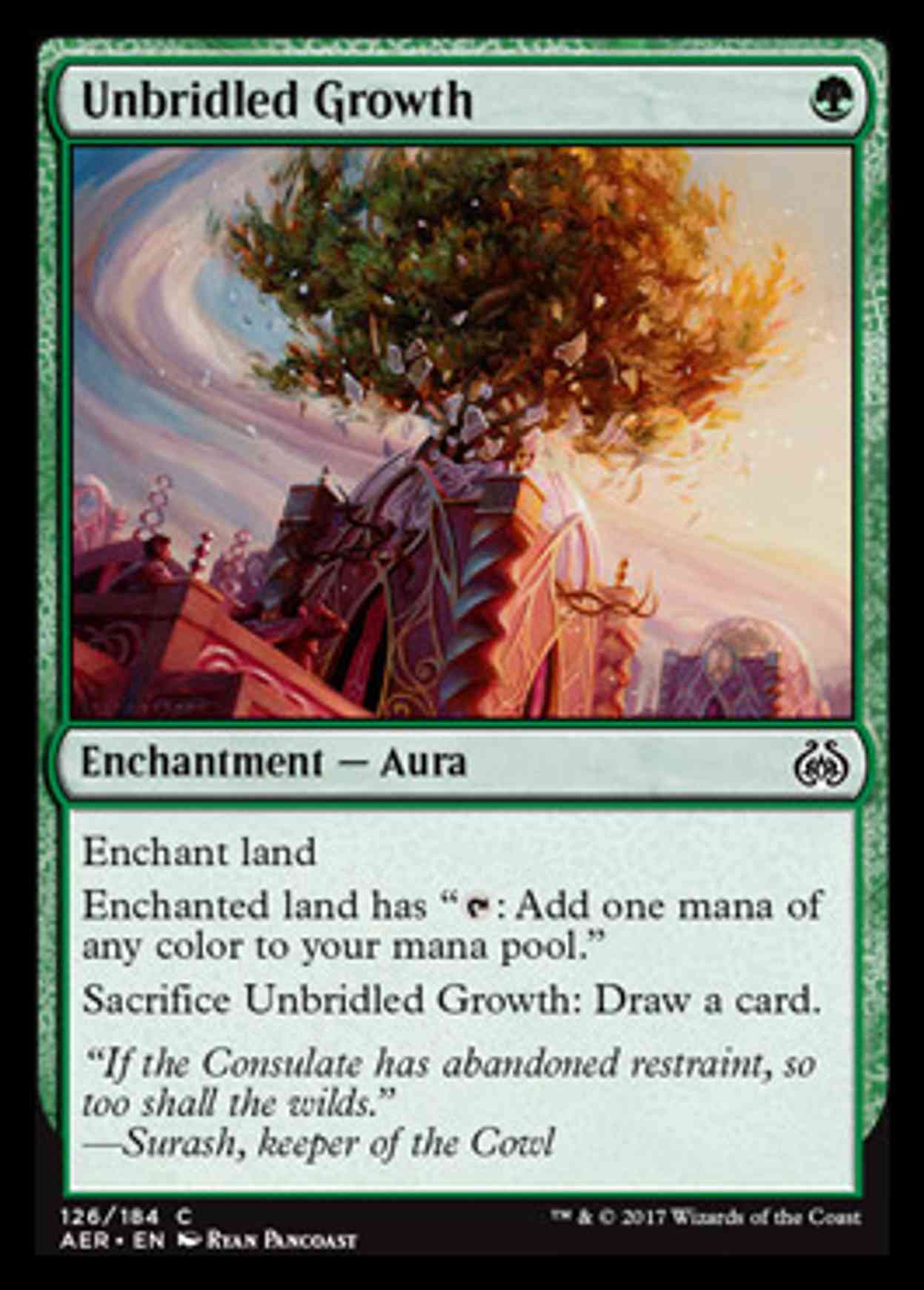 Unbridled Growth magic card front
