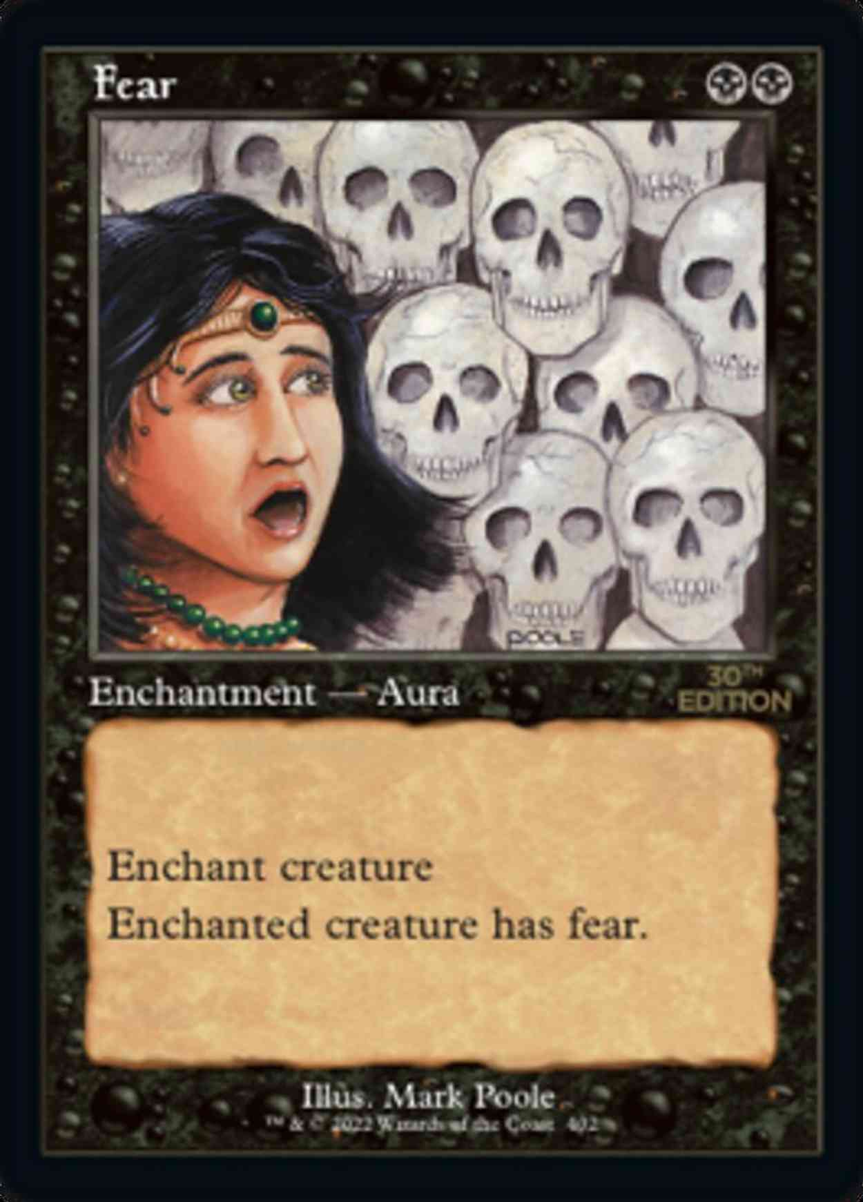 Fear (Retro Frame) magic card front