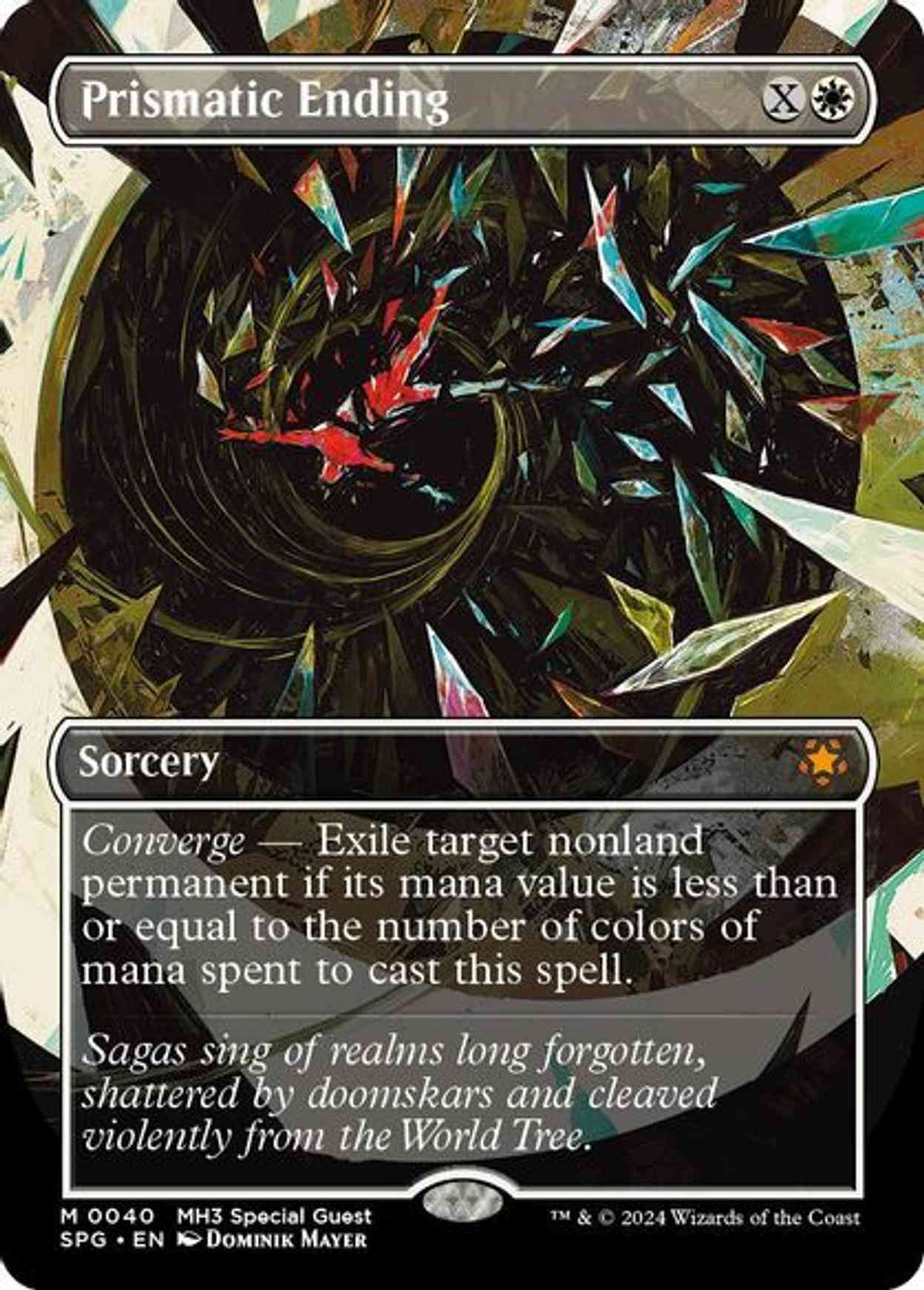 Prismatic Ending (Borderless) magic card front