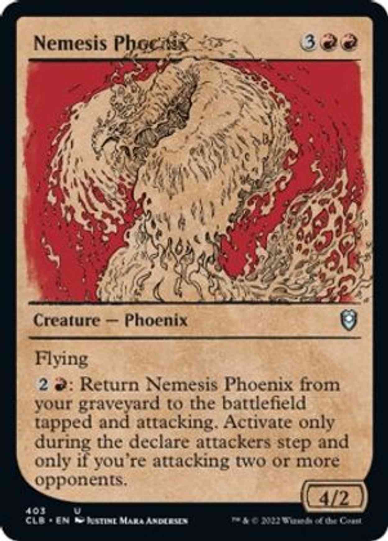 Nemesis Phoenix (Showcase) magic card front