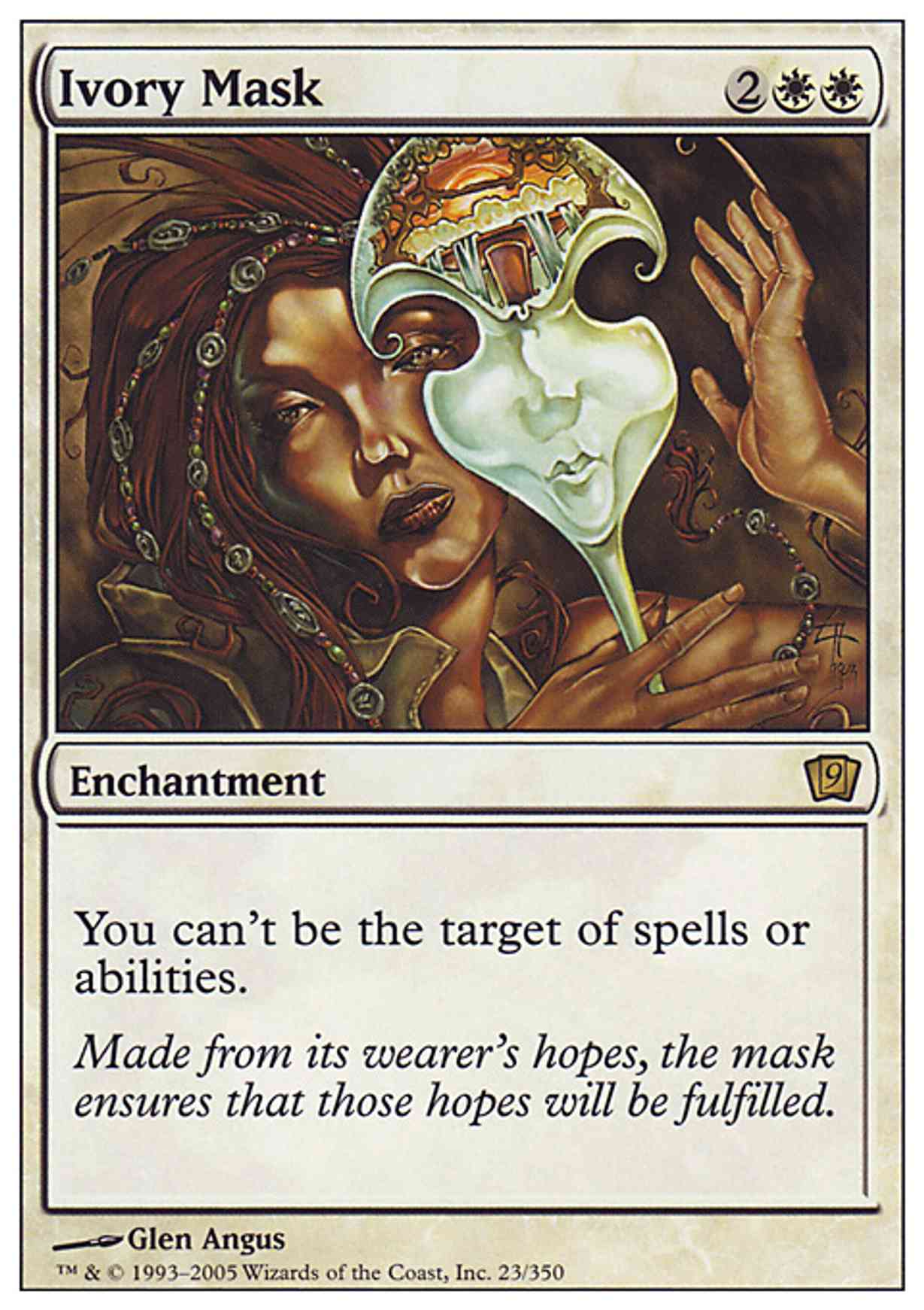 Ivory Mask magic card front