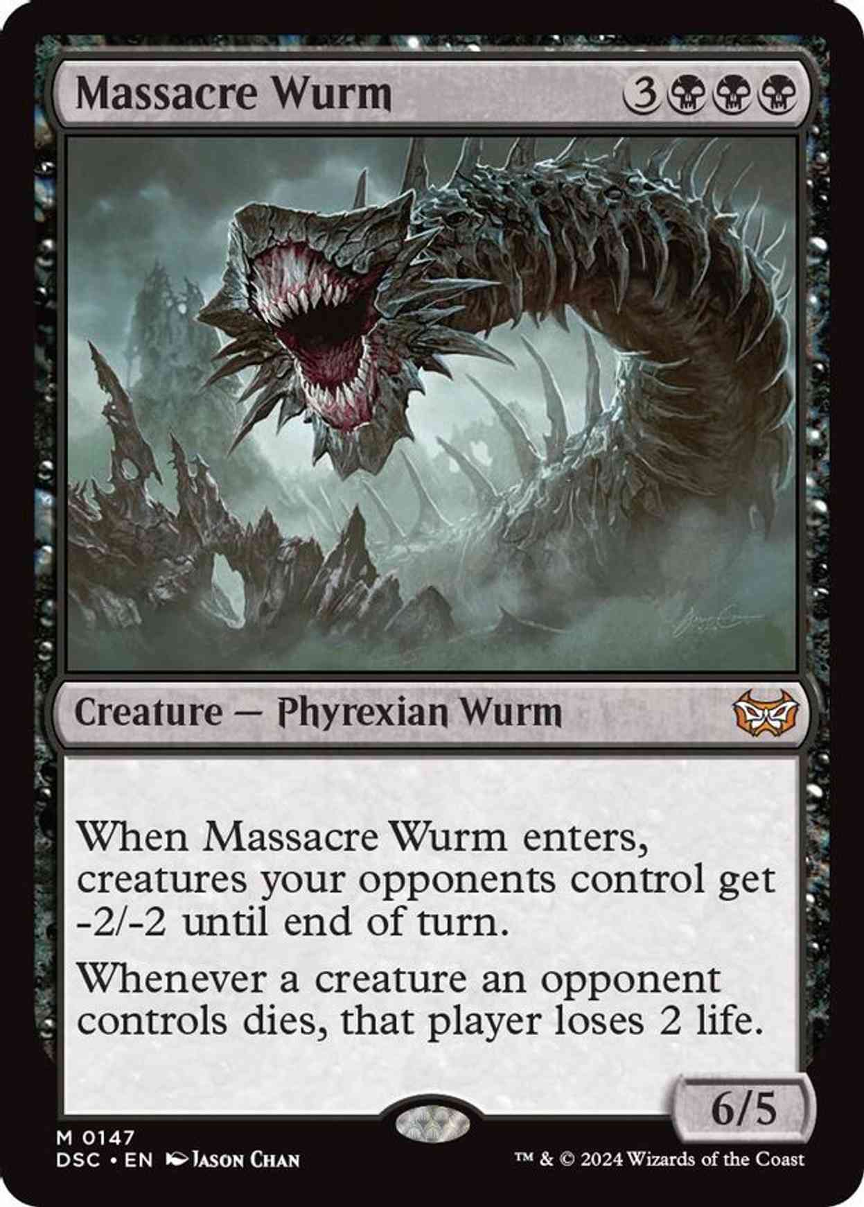 Massacre Wurm magic card front