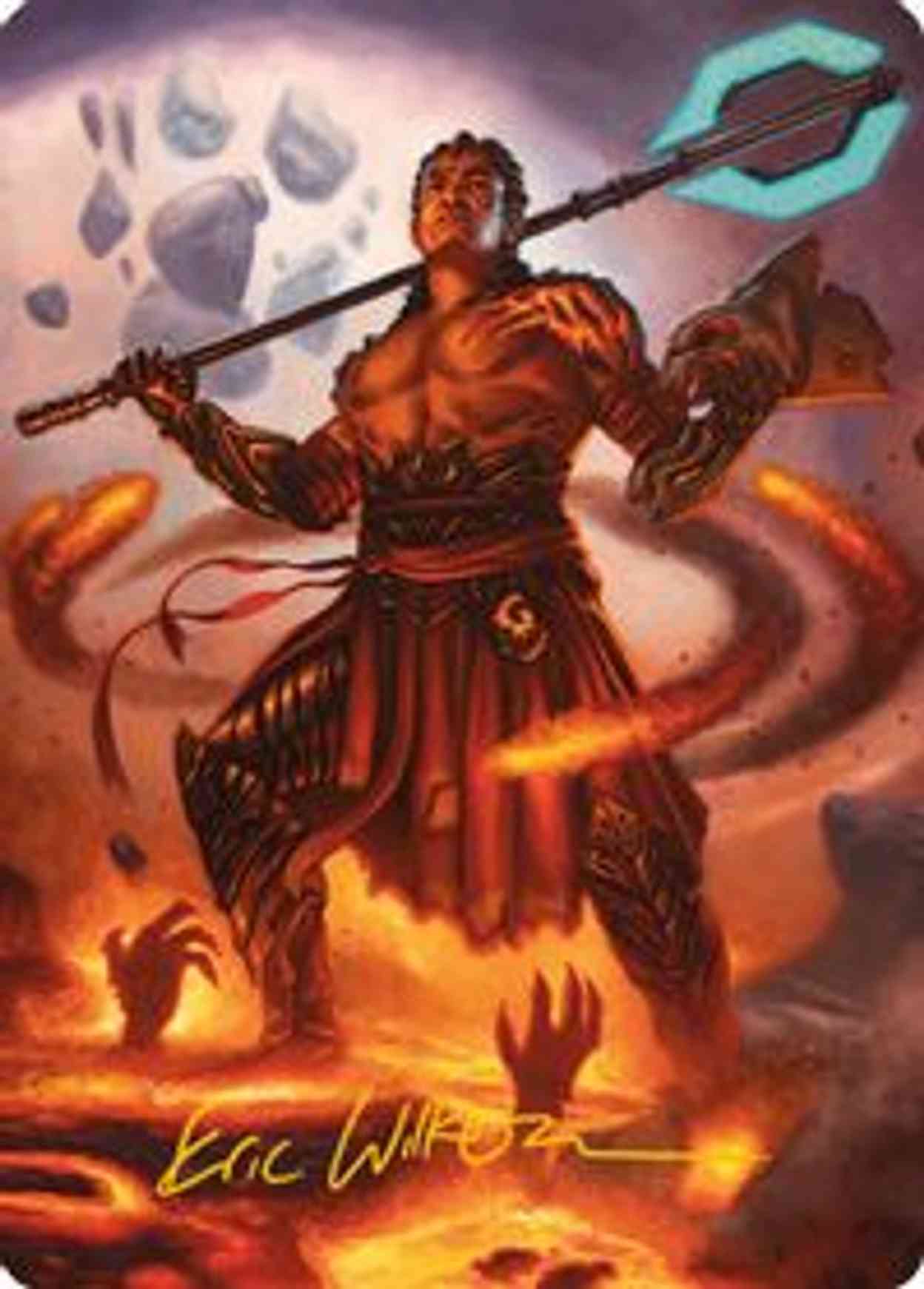Koth, Fire of Resistance Art Card (Gold-Stamped Signature) magic card front