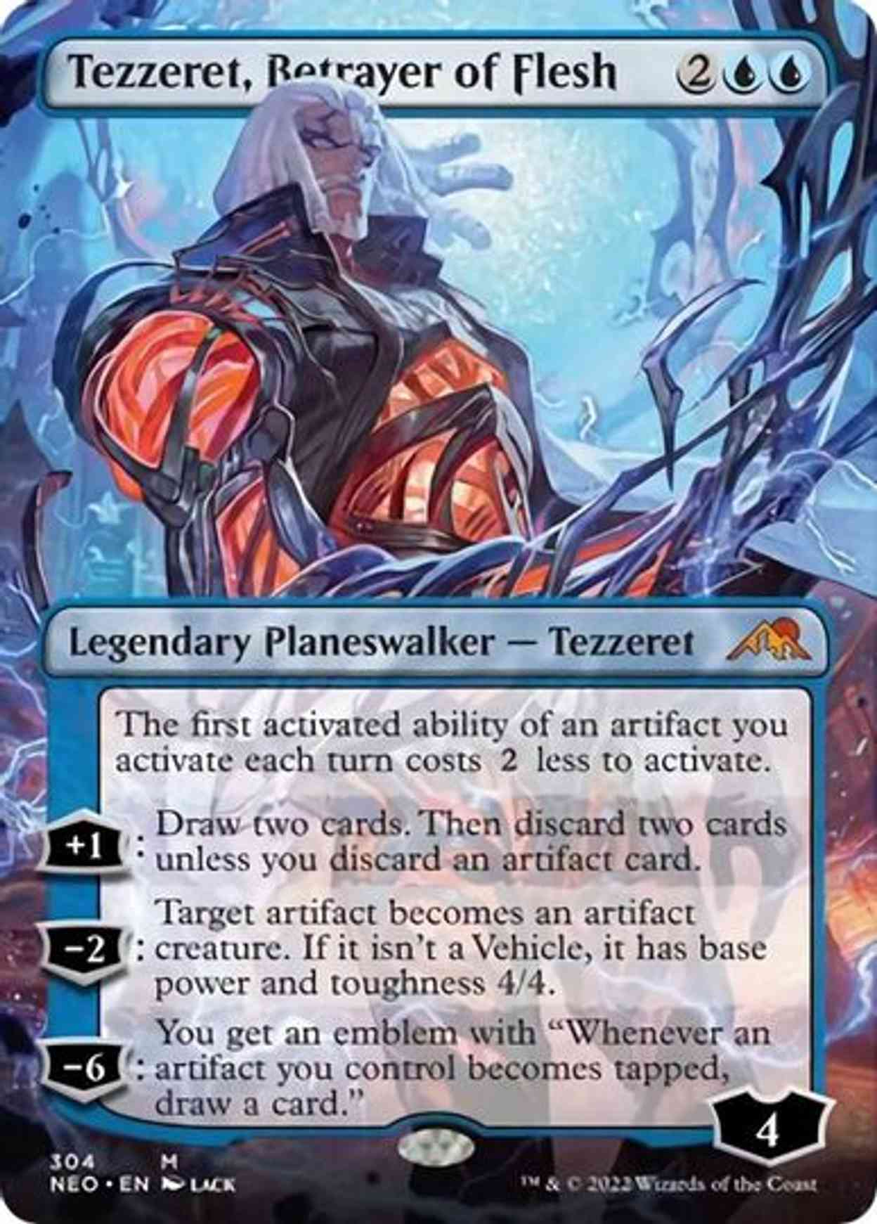 Tezzeret, Betrayer of Flesh (Borderless) magic card front