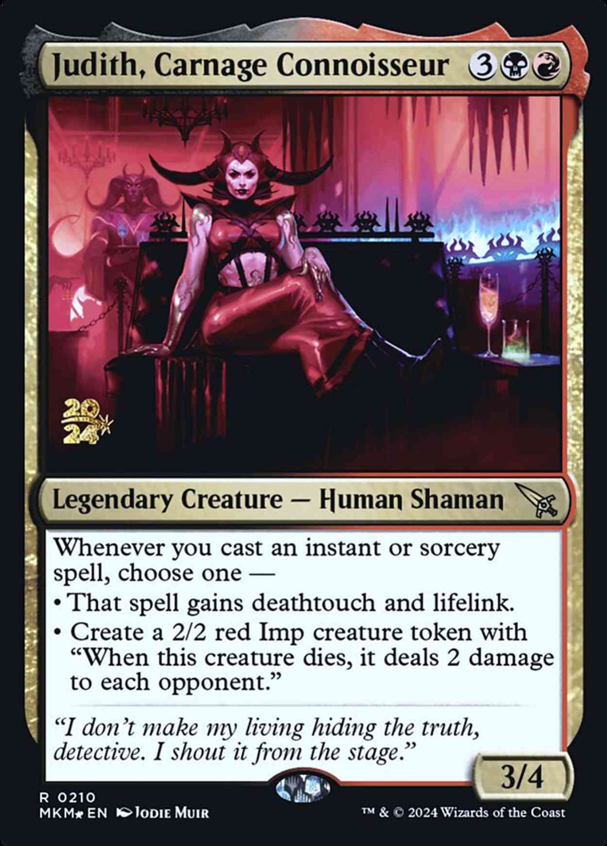 Judith, Carnage Connoisseur magic card front